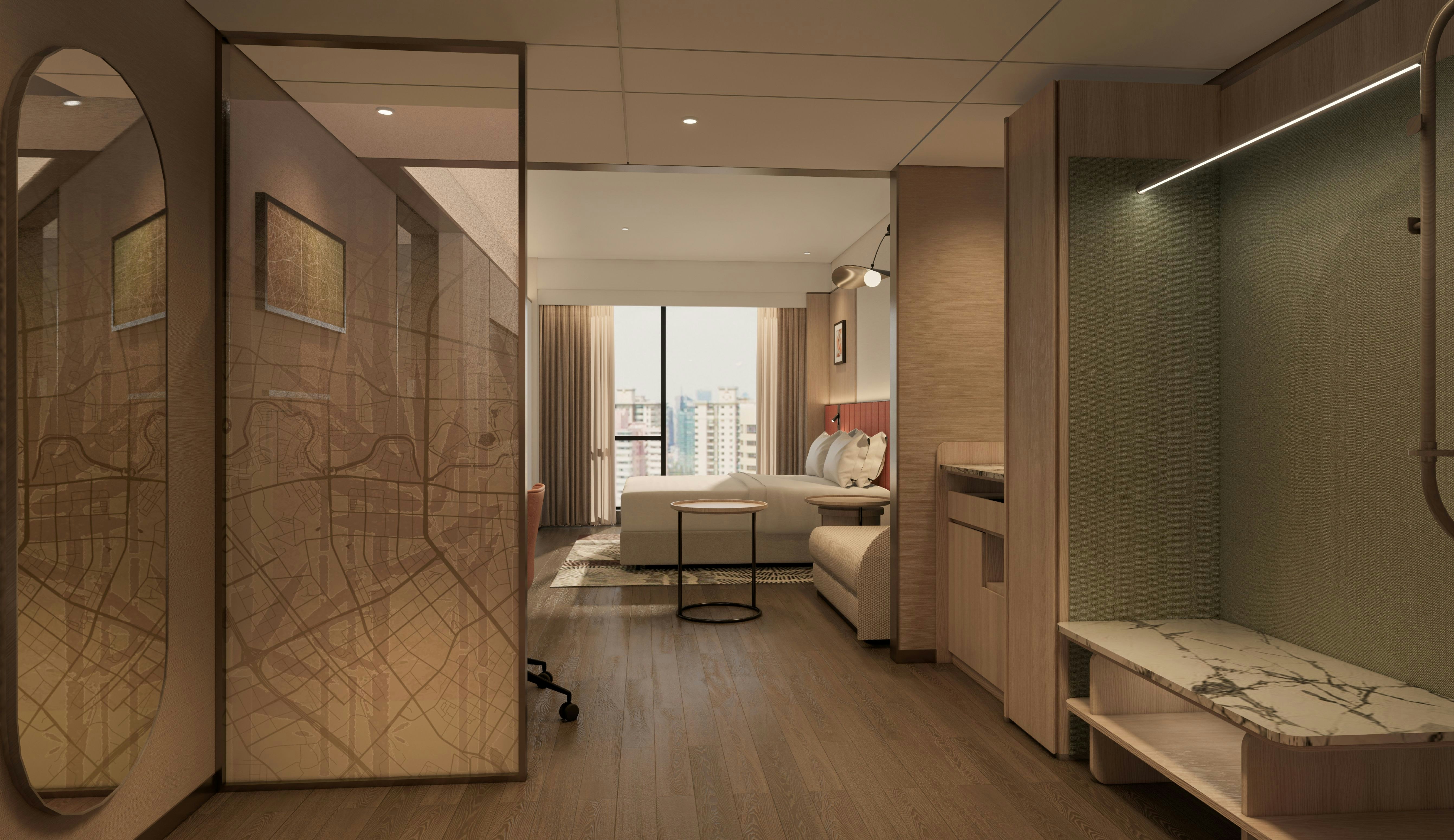 GUEST ROOM, KING BED, TERRACE