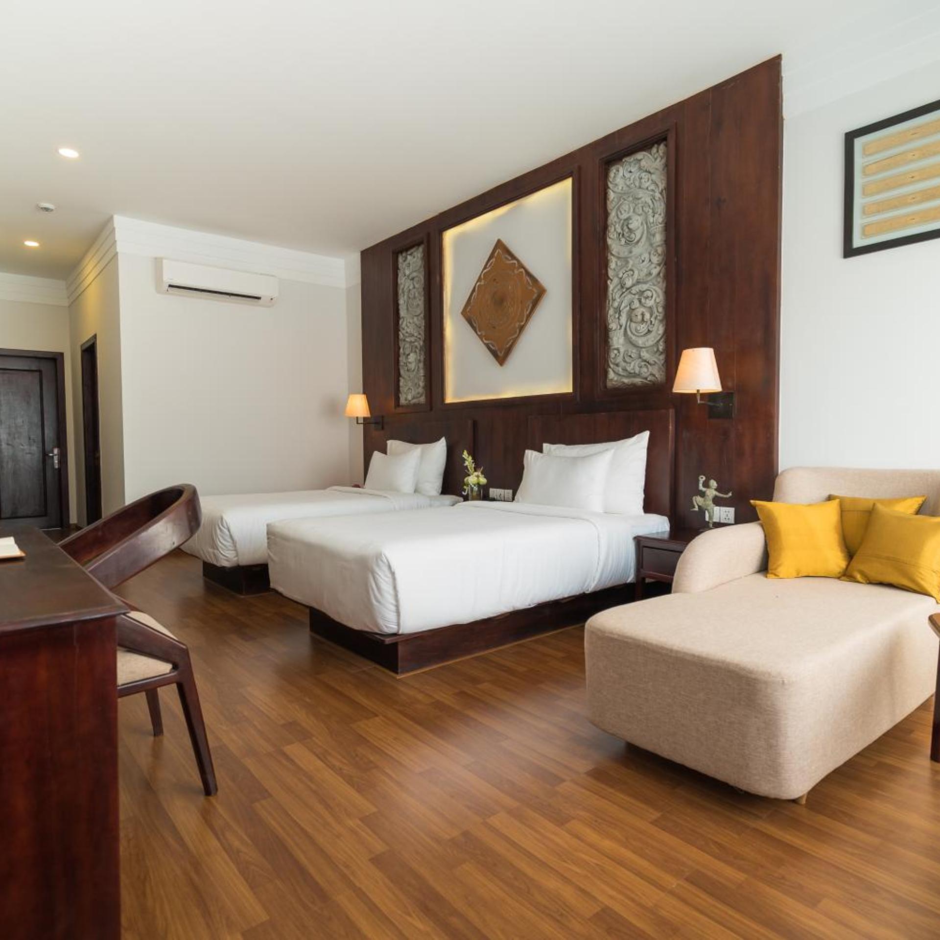 غرفة ديلوكس بسريرين منفصلين بشرفة، Sabara Angkor Resort & Spa 3/10