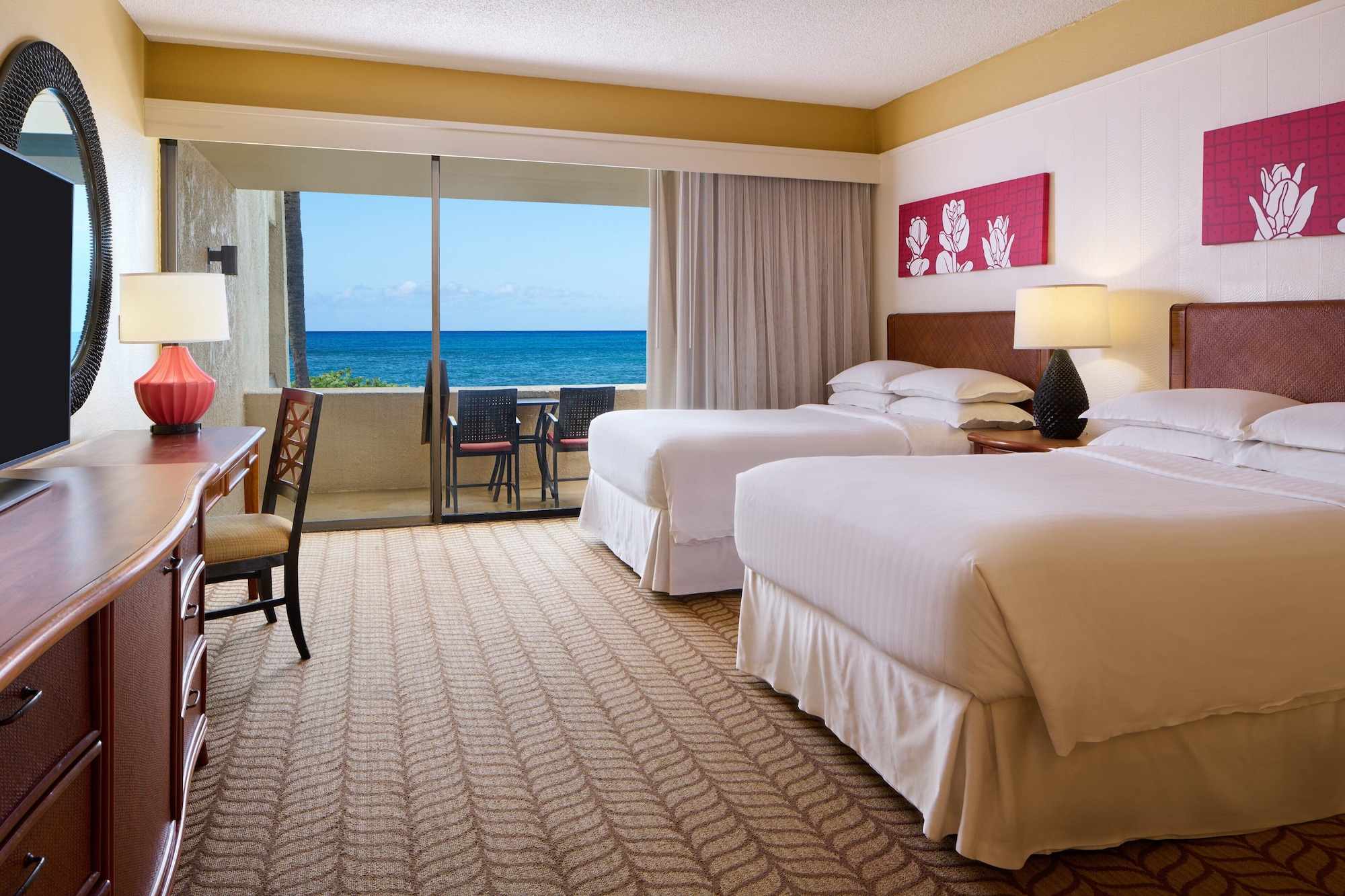 CLUB, SUITE, 2 DOUBLE BEDS, OCEAN VIEW