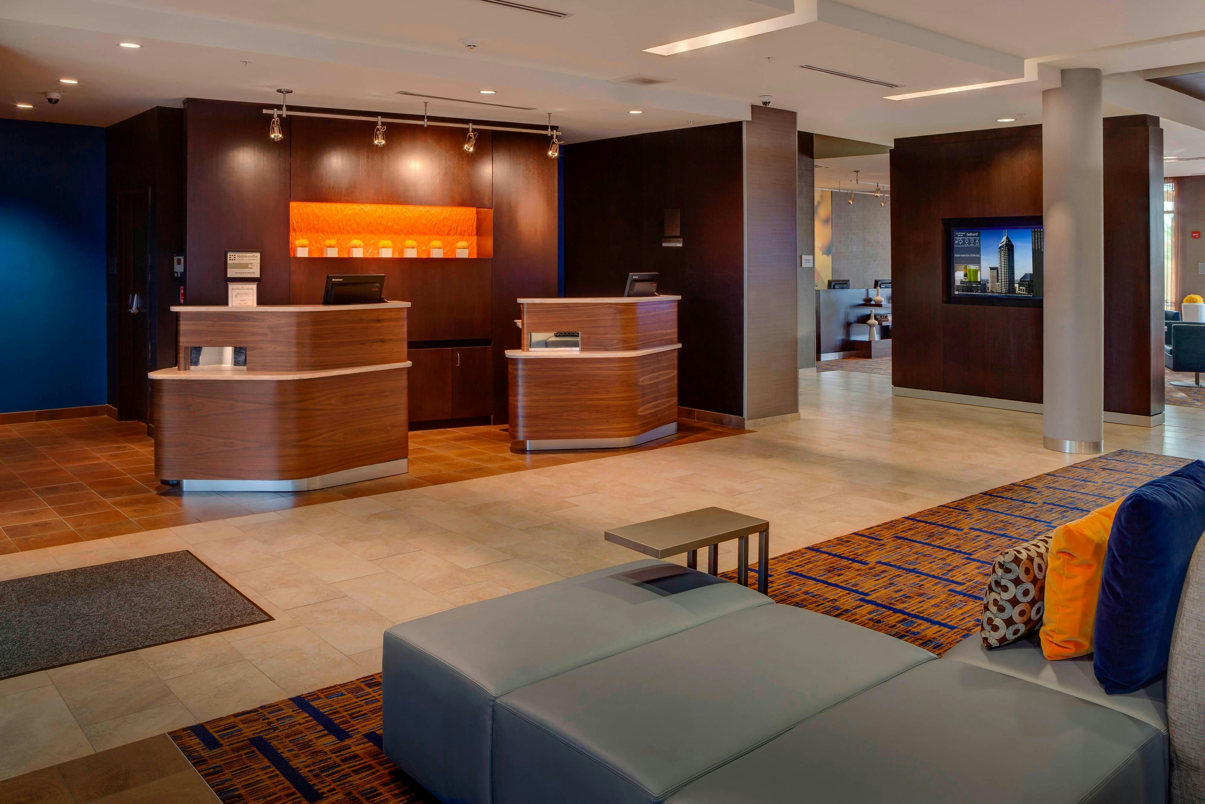 Lobby at Courtyard Indianapolis Noblesville, NOBLESVILLE - IN