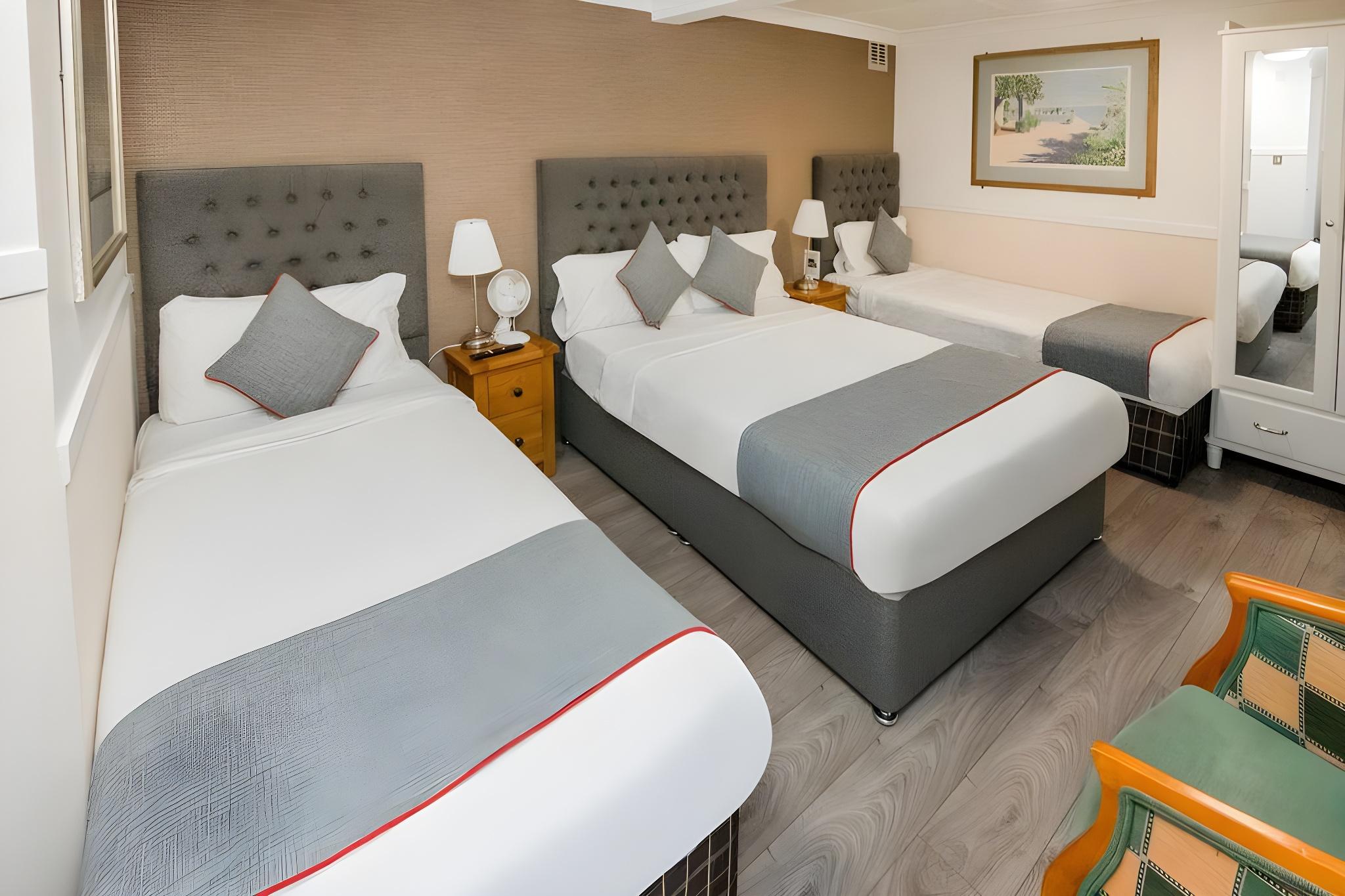 Standard, Quadruple, Double and Twin Beds