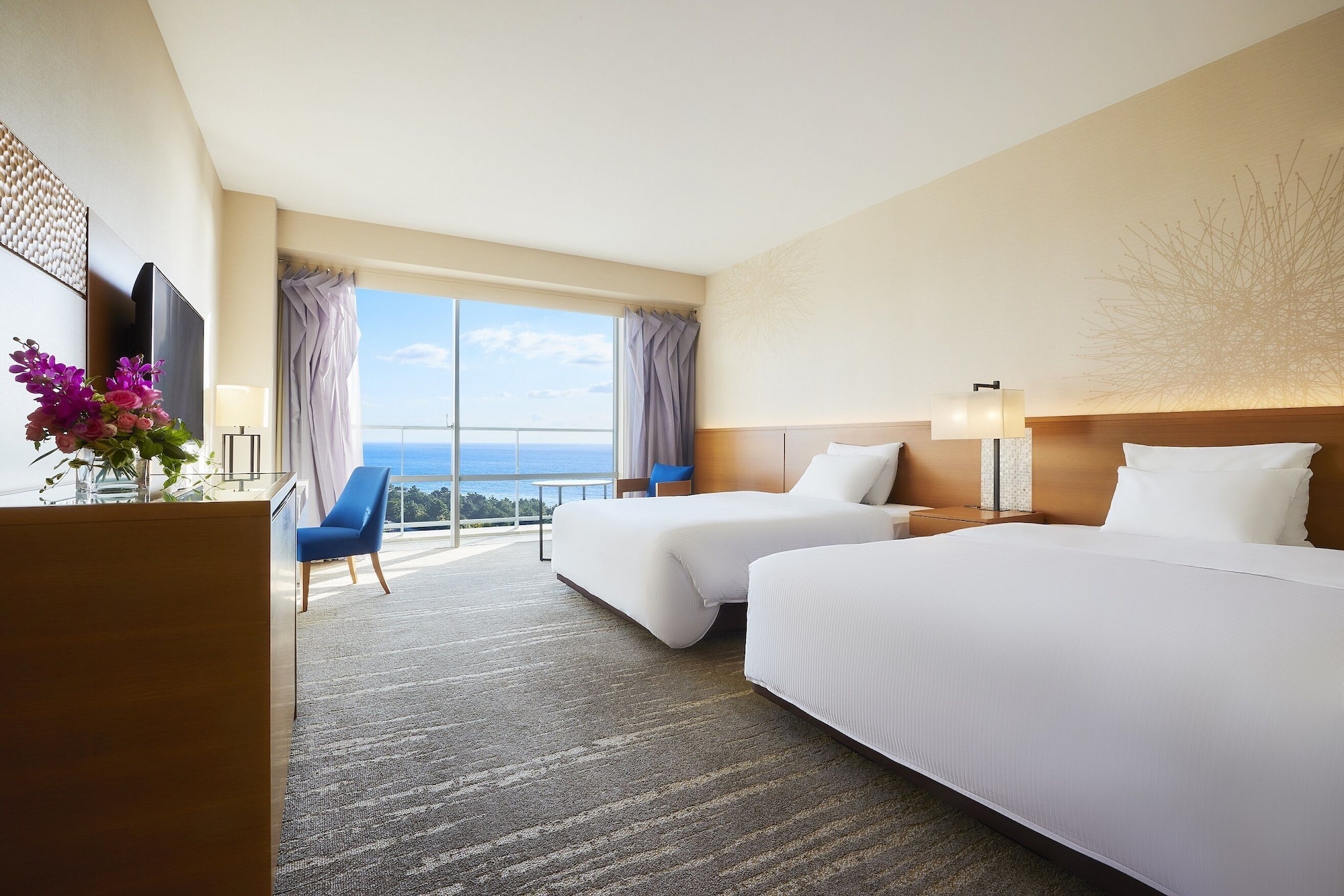 Deluxe, 2 Double Beds, Panoramic View, Precious Floor