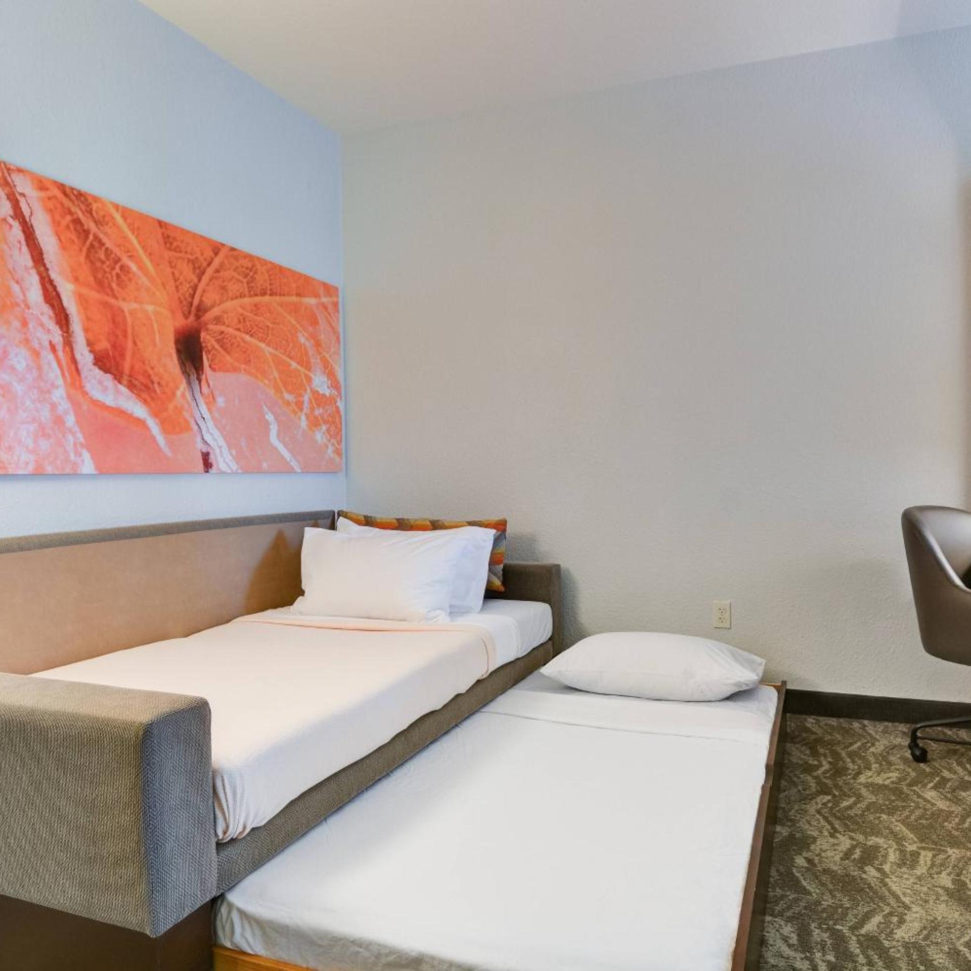 جناح بسريرين كوين مع سرير سحّاب إضافي مع أريكة، Springhill Suites Shreveport-Bossier City/Louisiana Downs 2/7
