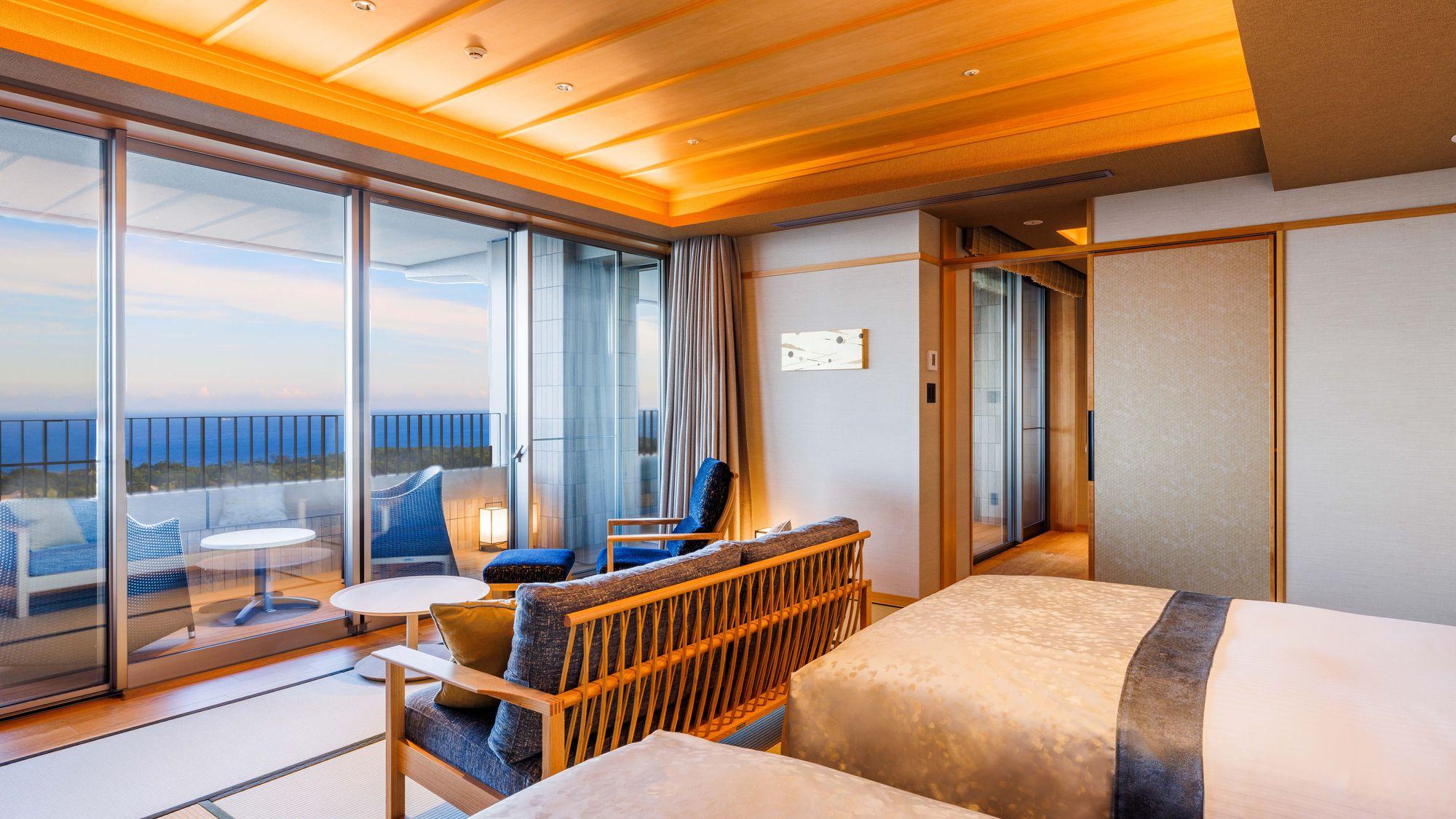 Semi Room, Suite, 2 Semi Double Beds, Outdoor Bath, Sofa
