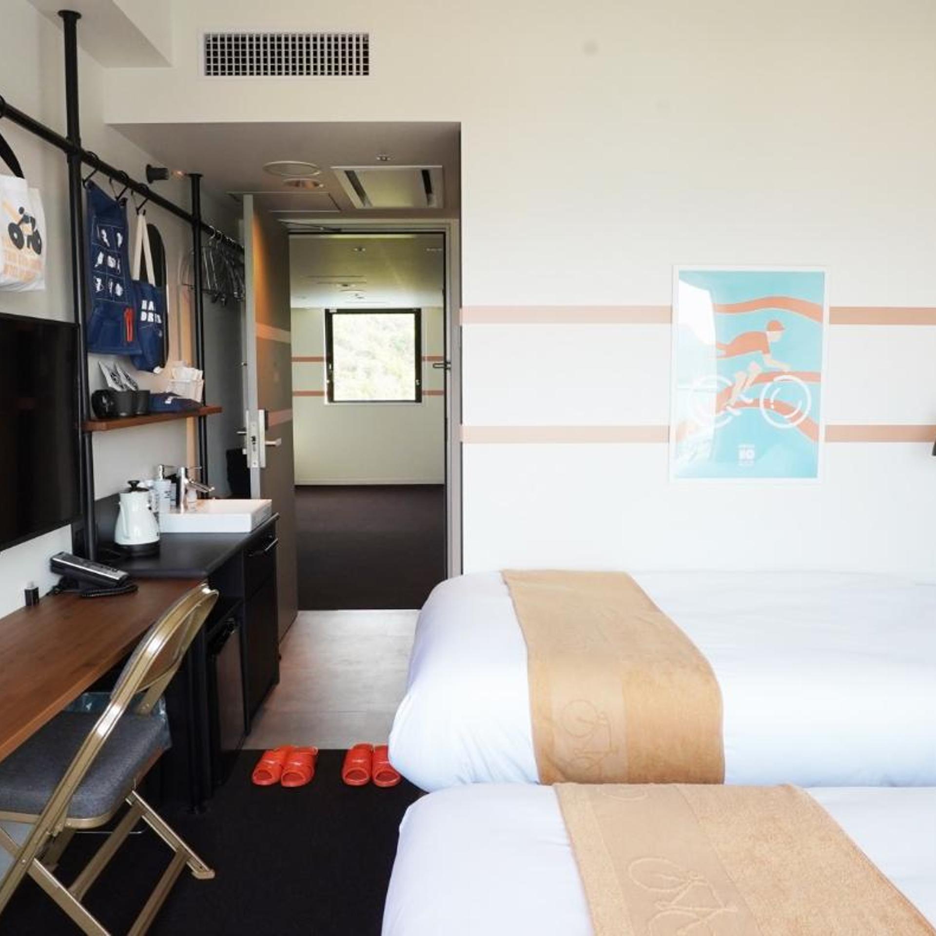 غرفة بسريرين منفصلين، SETOUCHI KEIRIN HOTEL 10 by Onko Chishin 2/4
