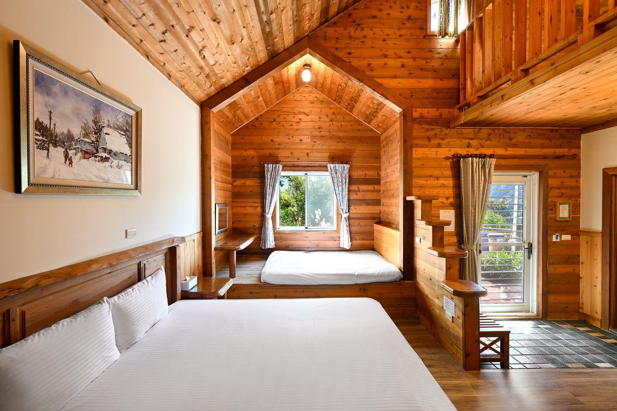 Duplex, Wooden, Bungalow, 2 Double Beds, Nature View