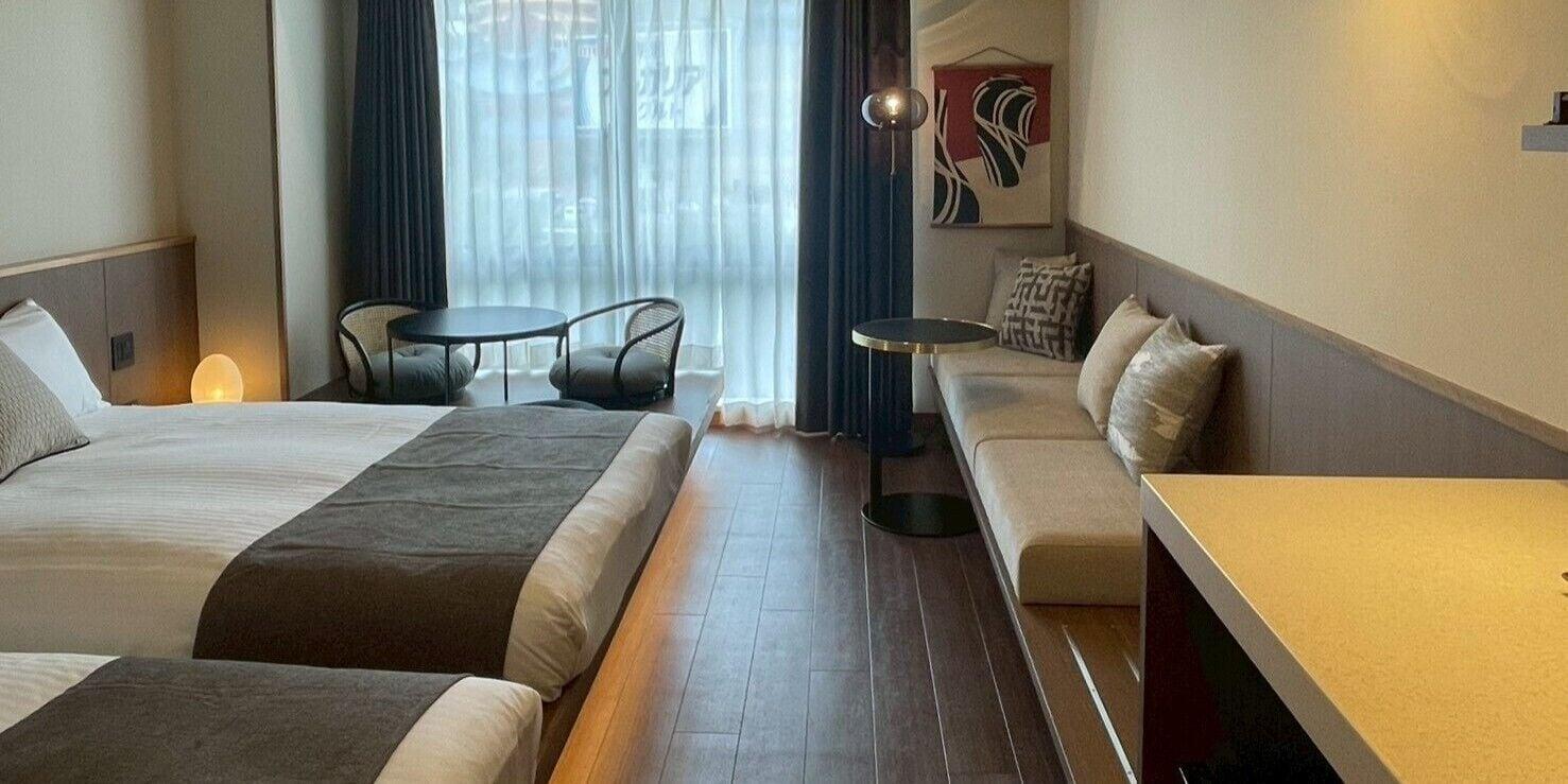 غرفة قياسية بسريرين منفصلين بإطلالة على النهر، Hotel The Hakata Terrace Fukuoka 2/3