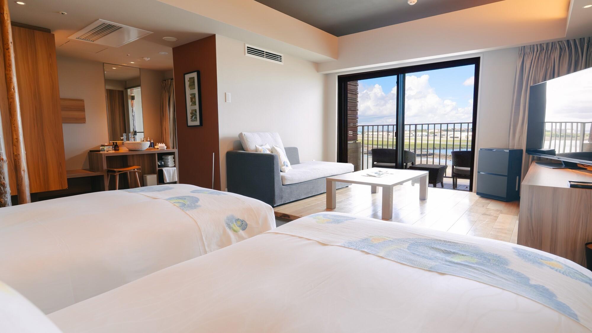 Deluxe, Twin Beds, Airport View, Outdoor Bath, Club Floor