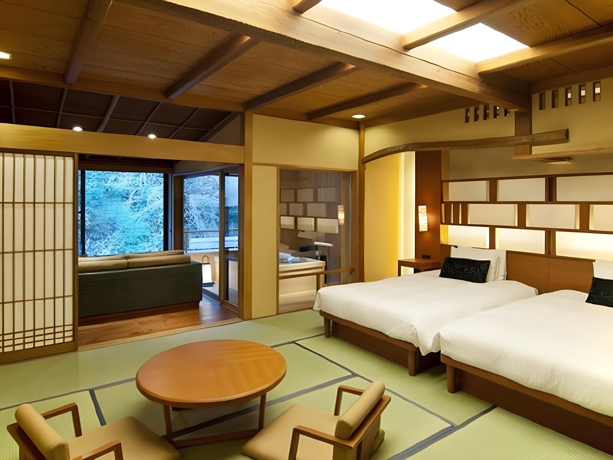 Japanese, Twin Beds, Riverside, Main Building