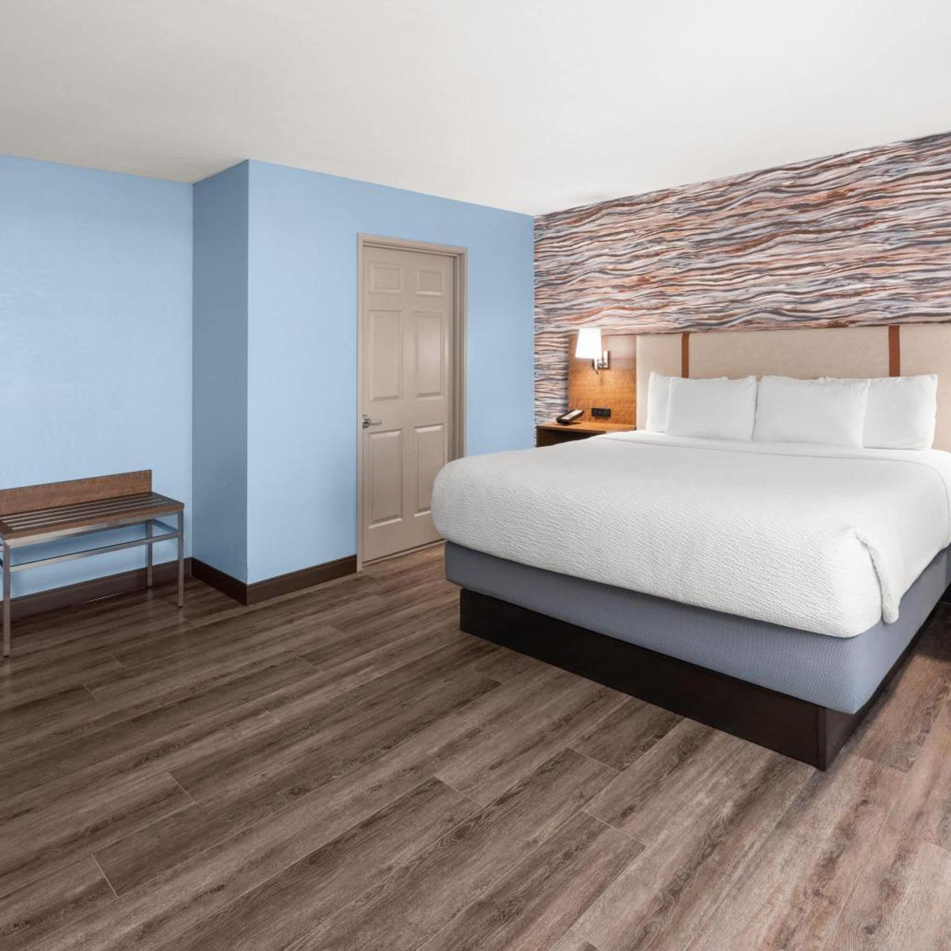جناح ديلوكس بسرير كينج بإطلالة على الجبل، La Quinta Inn & Suites by Wyndham Ruidoso Downs 2/7