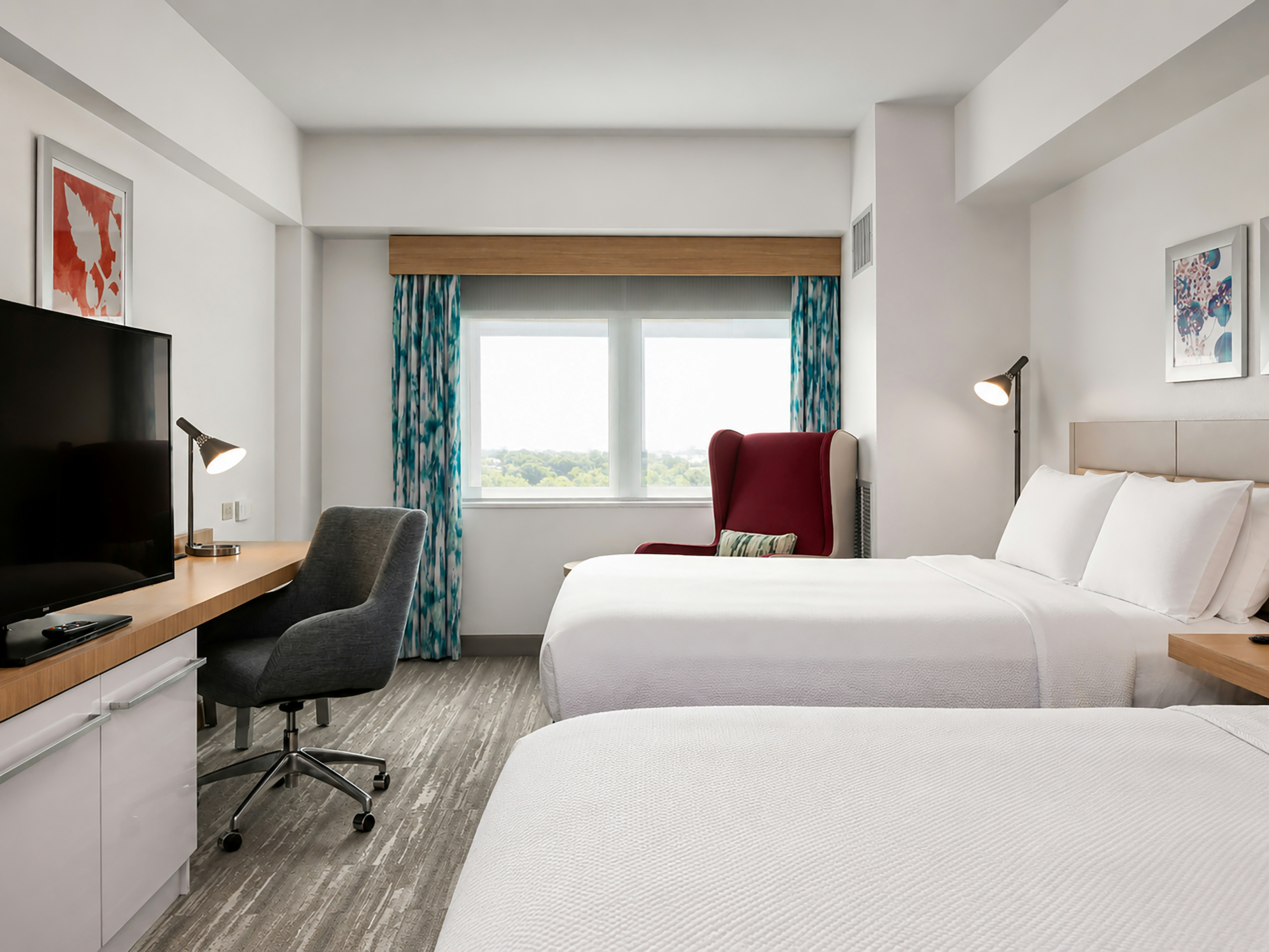 غرفة بسريرين كوين، Hilton Garden Inn Ithaca 6/10