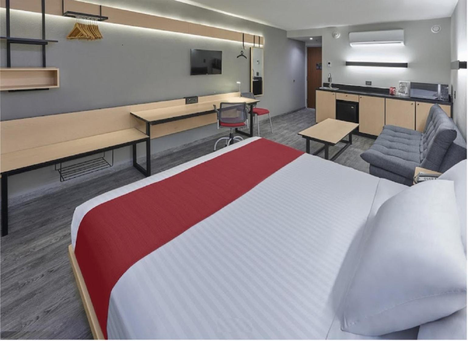 Studio, King Bed, Sofa