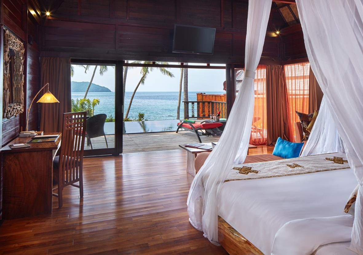 Pool, Villa, King Bed, Sea View