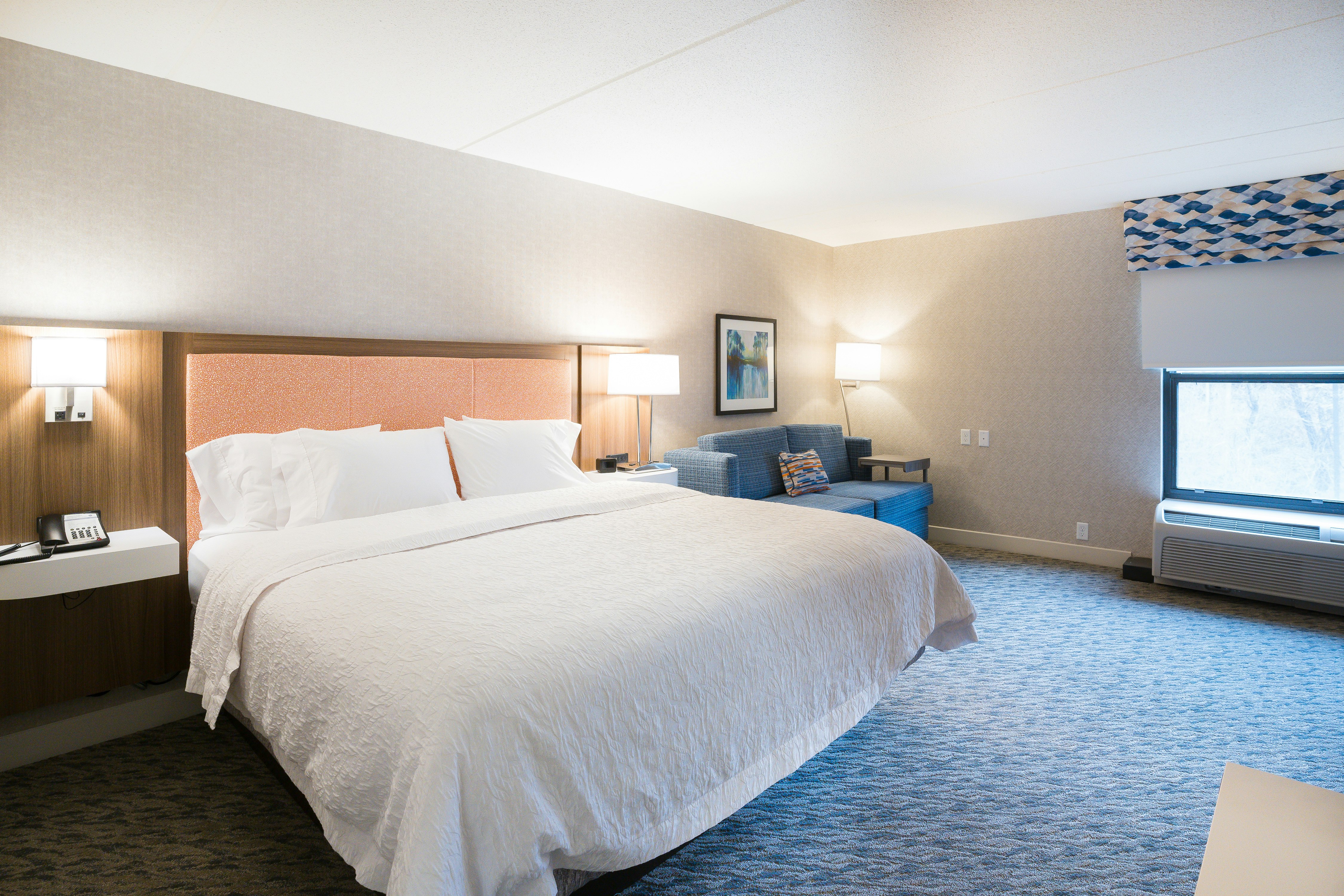 غرفة بسرير كينج مع أريكة، Hampton Inn Clarks Summit Scranton 2/3