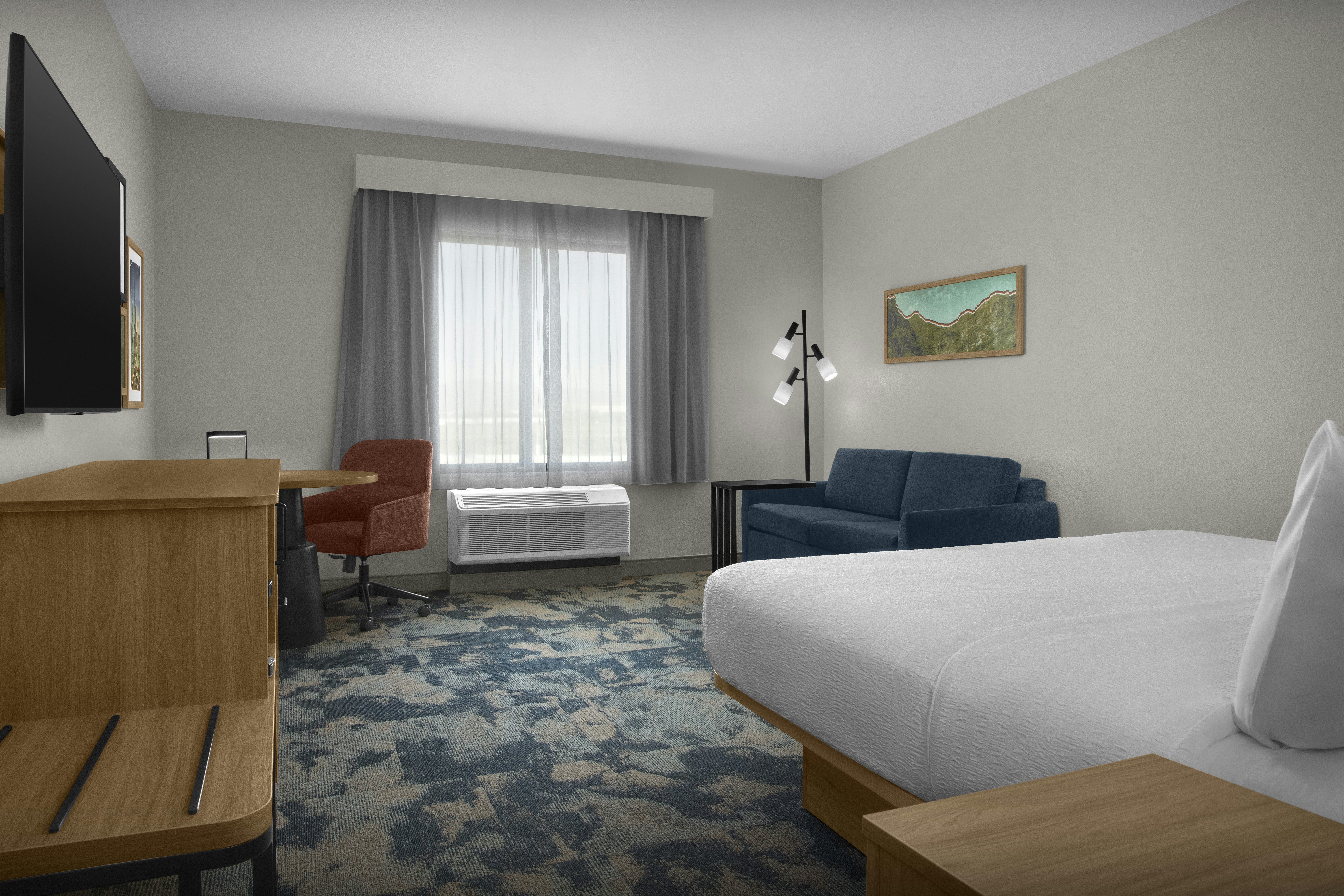 Study, King Bed, Sofa
