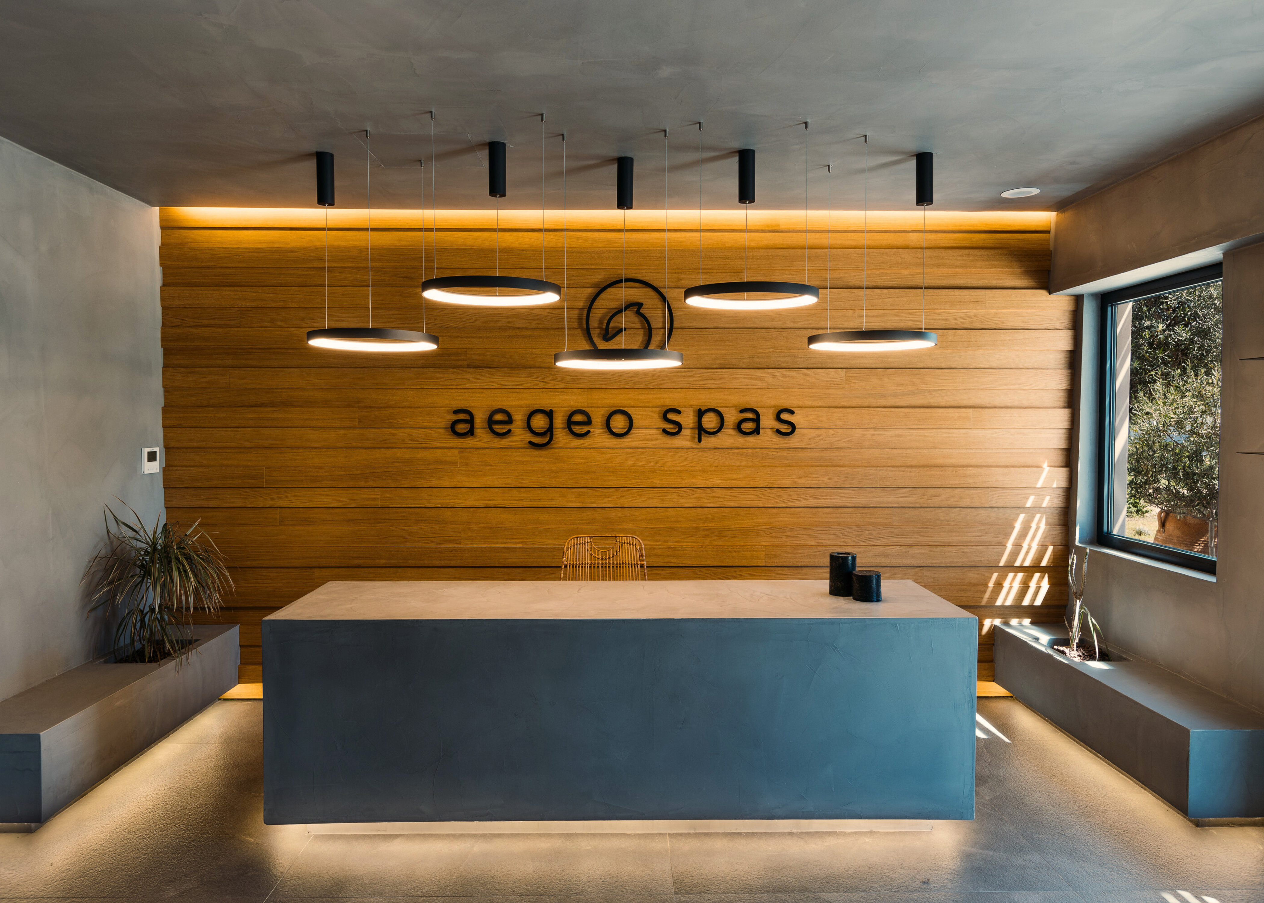 Lobby at Minos Beach Art Hotel, AGIOS NIKOLAOS