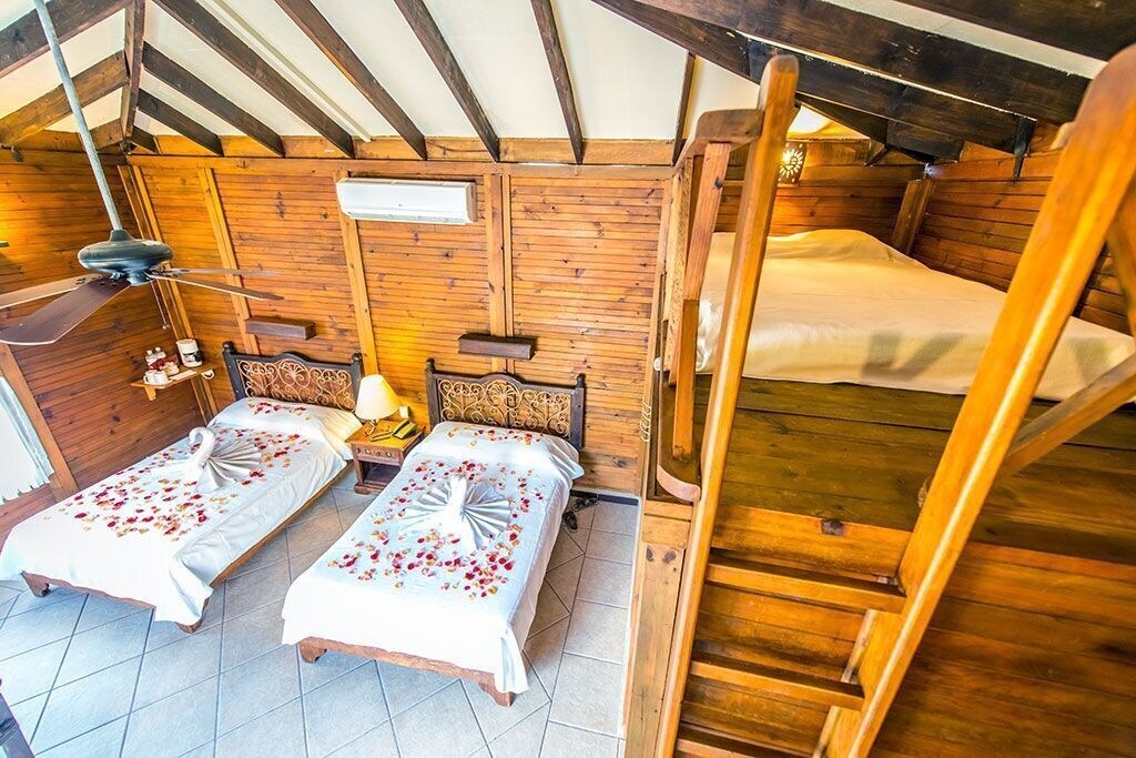 Palm, Beach, Bungalow, 2 Double Beds, 3 Double Beds، Petit Lafitte Hotel 6/9