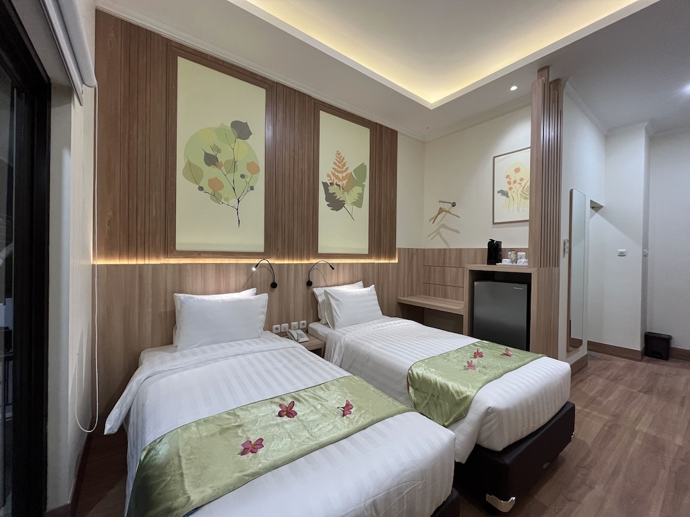 غرفة بريميير بسريرين منفصلين بشرفة، D'Bamboo Suites 2/4