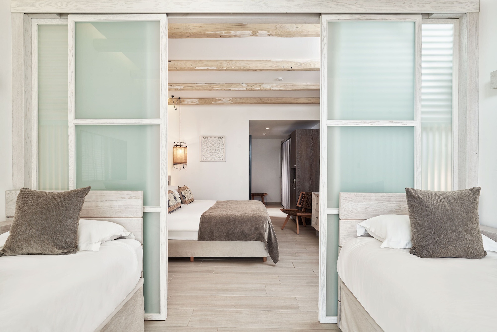 Family, Double and Twin Beds, Inland View, Residence Area