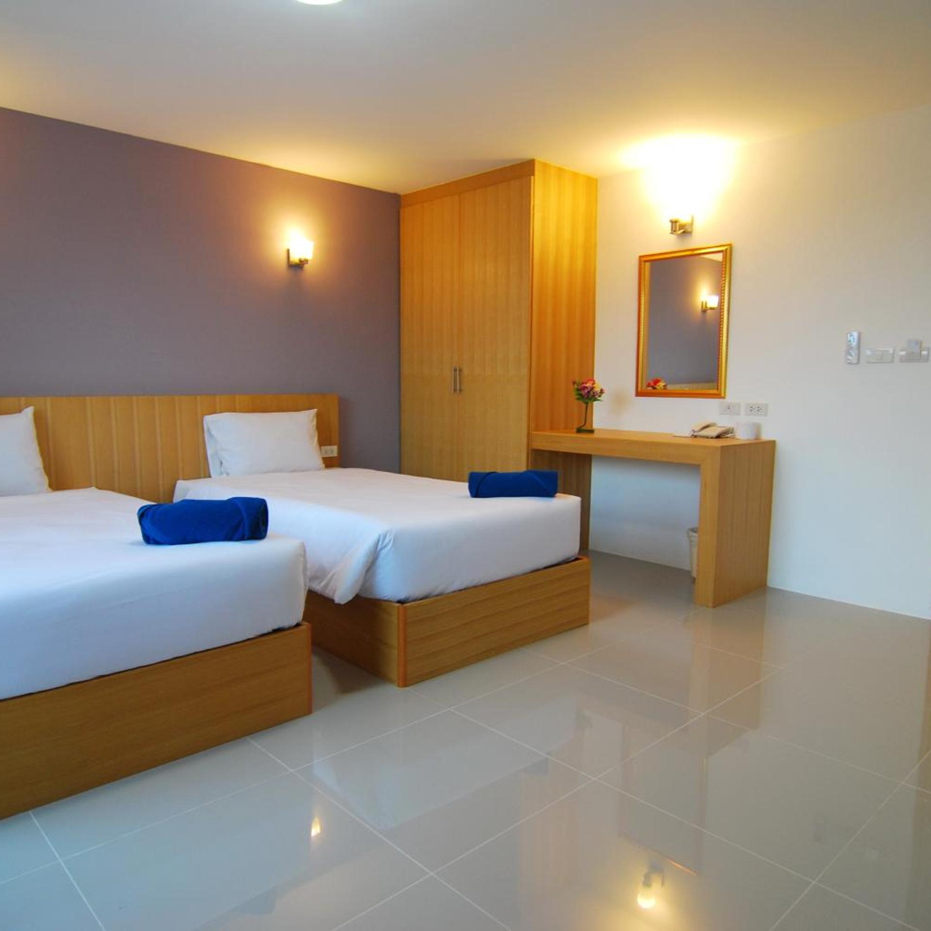 Room, Twin Beds, Balcony