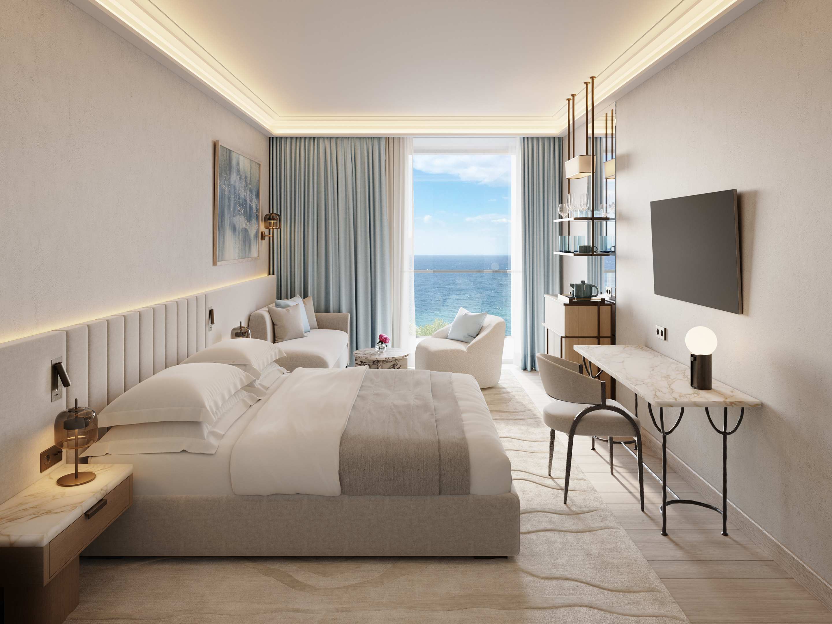 غرفة بانورامية بإطلالة على البحر، Creta Palace, A Resort to Live 4/6