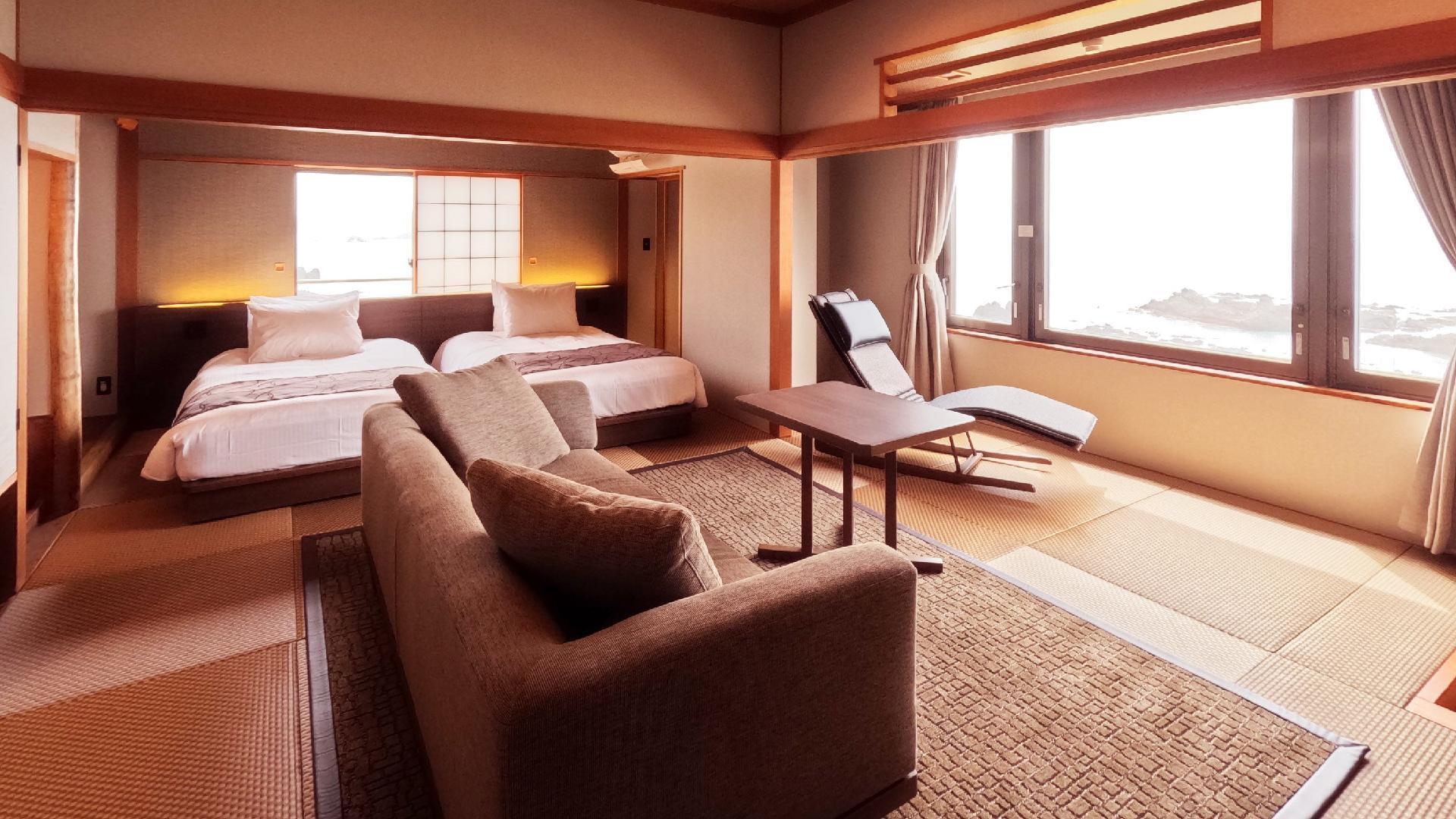 Japanese Western, Premier, Suite, Ocean View, Outdoor Bath, Corner
