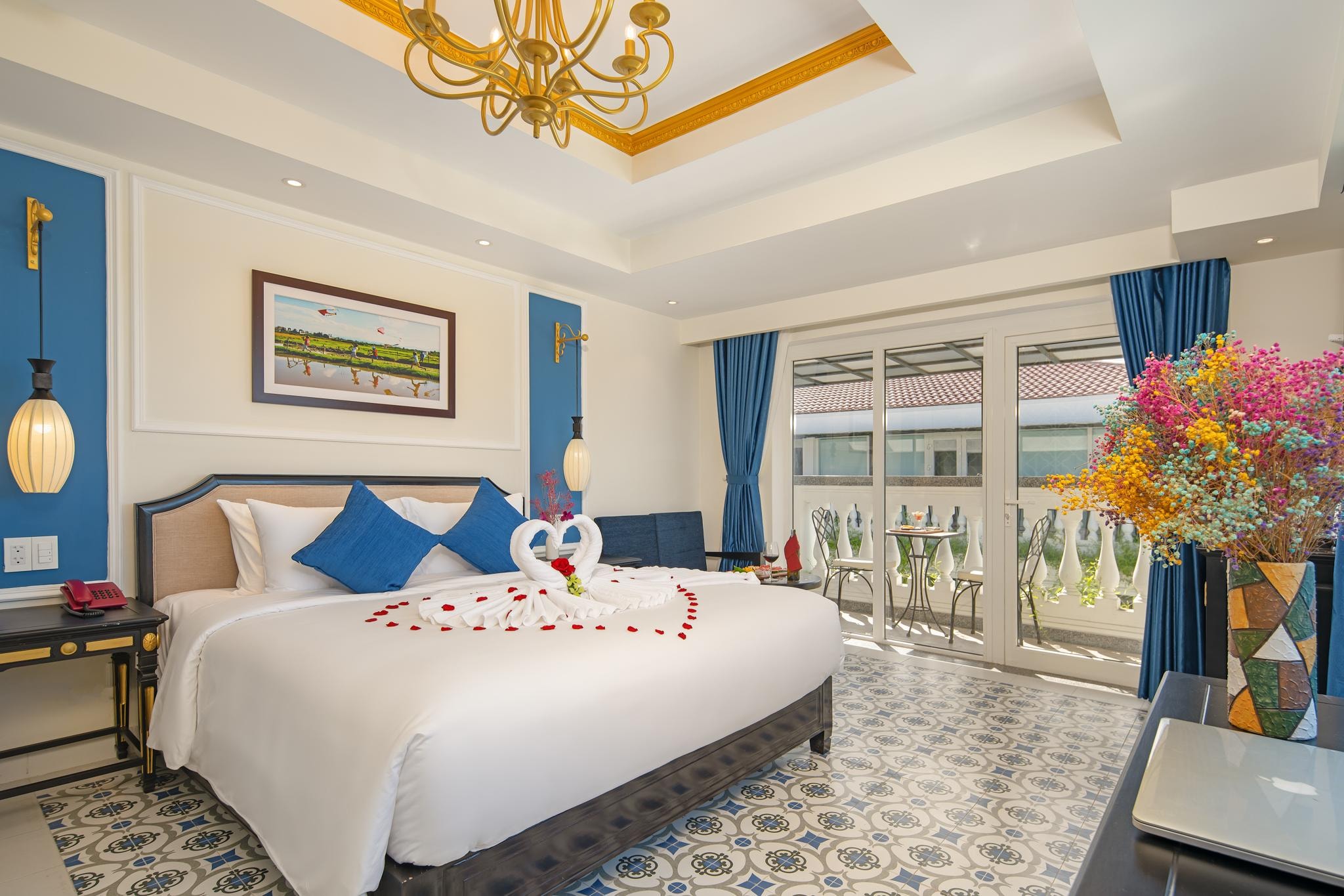 غرفة ديلوكس بإطلالة على المسبح، Hoi An Blue Sky Boutique Spa 2/4
