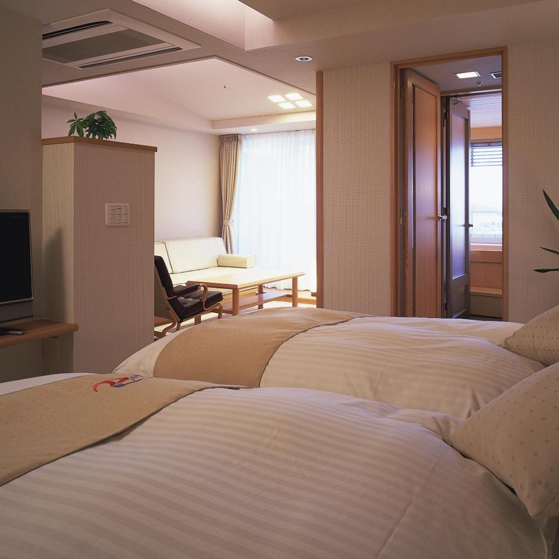 Deluxe, Twin Beds, Outdoor Bath