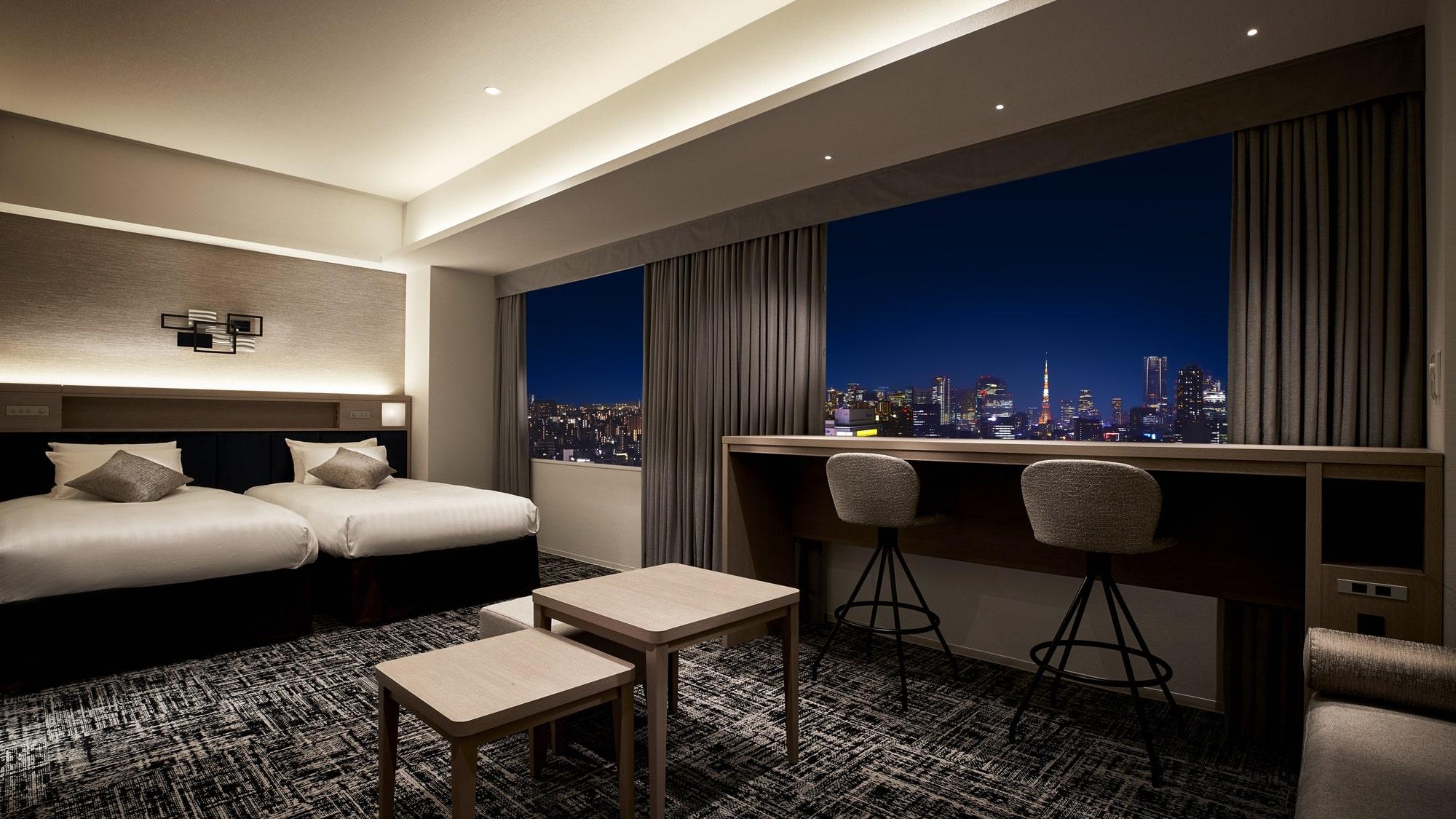 Deluxe, Twin Beds, City View, Premium Floor, Corner