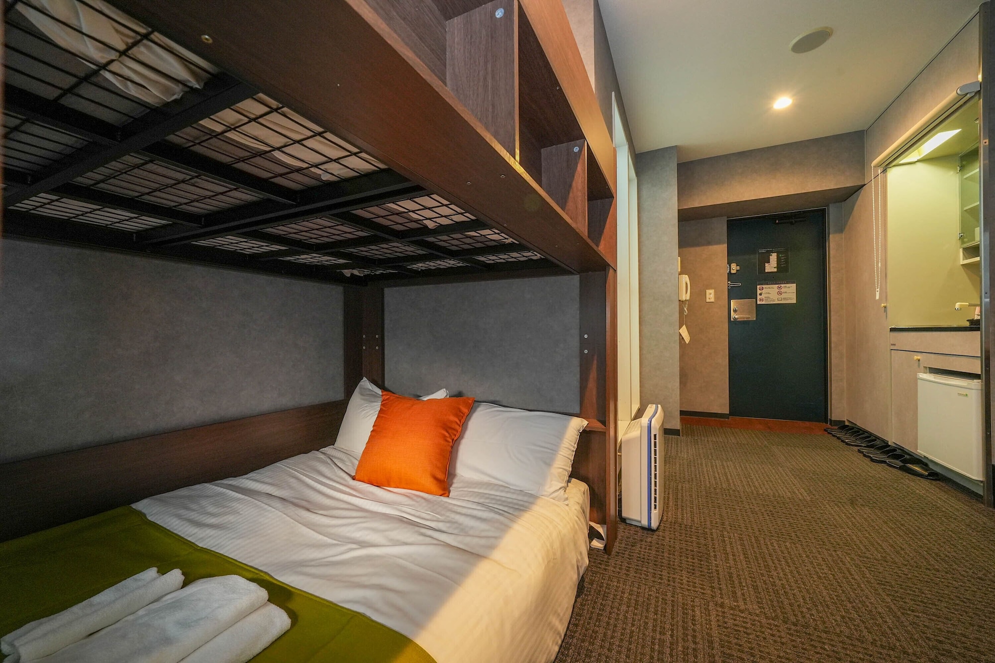 شقة غراند بفراش فوتون وسرير بطابقين، Residence Hotel Stripe Sapporo 3/5