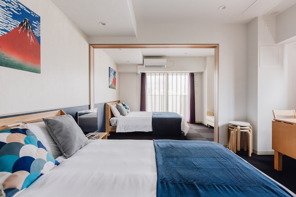 غرفة بريميوم بسريرين مزدوجين مع أريكة، Bon Condo Namba Nipponbashi 9/10