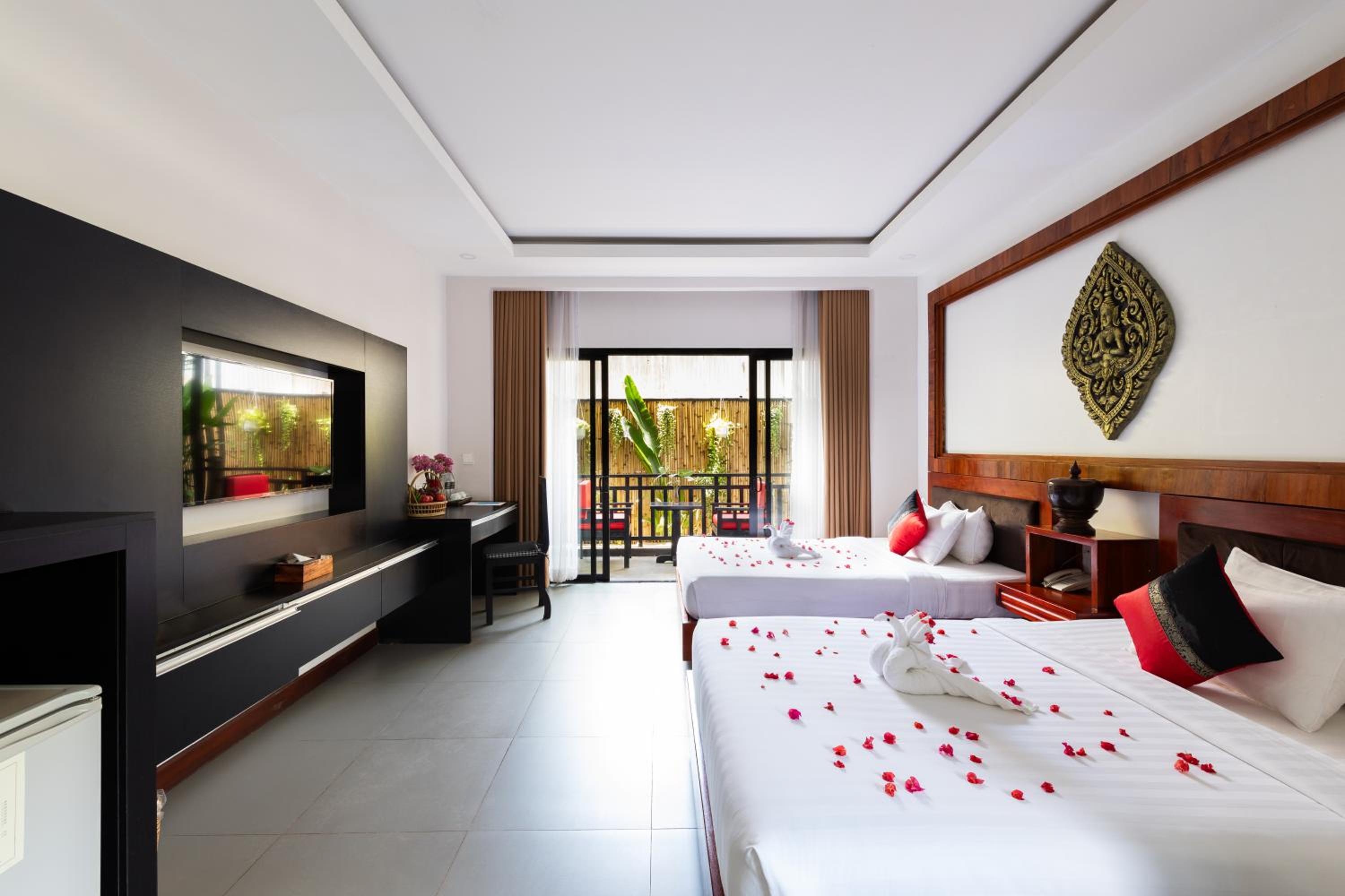 غرفة ديلوكس بسريرين منفصلين، Dom Siem Reap 2/6