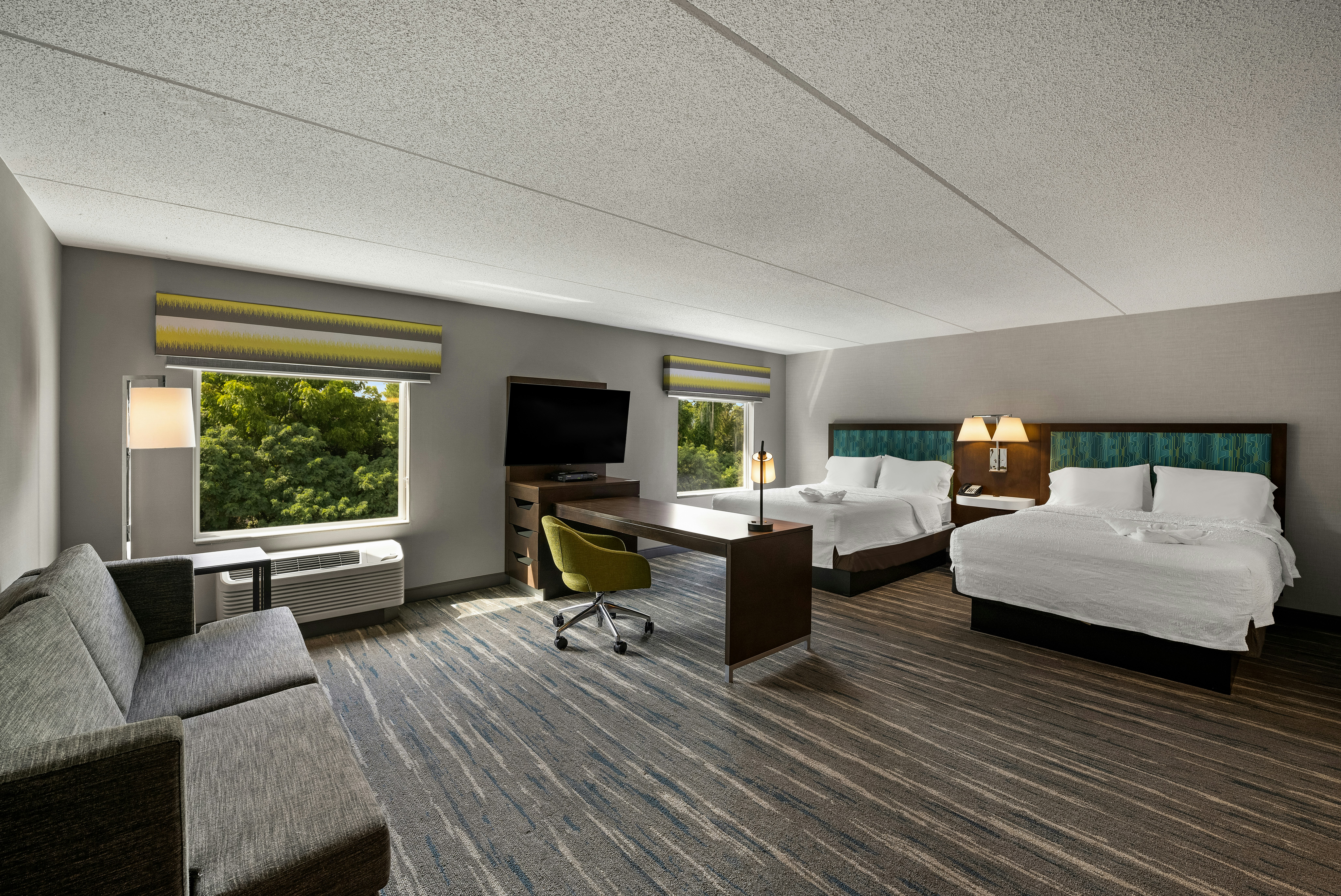 استوديو بسريرين كوين مع أريكة، Hampton Inn & Suites Poughkeepsie 2/2