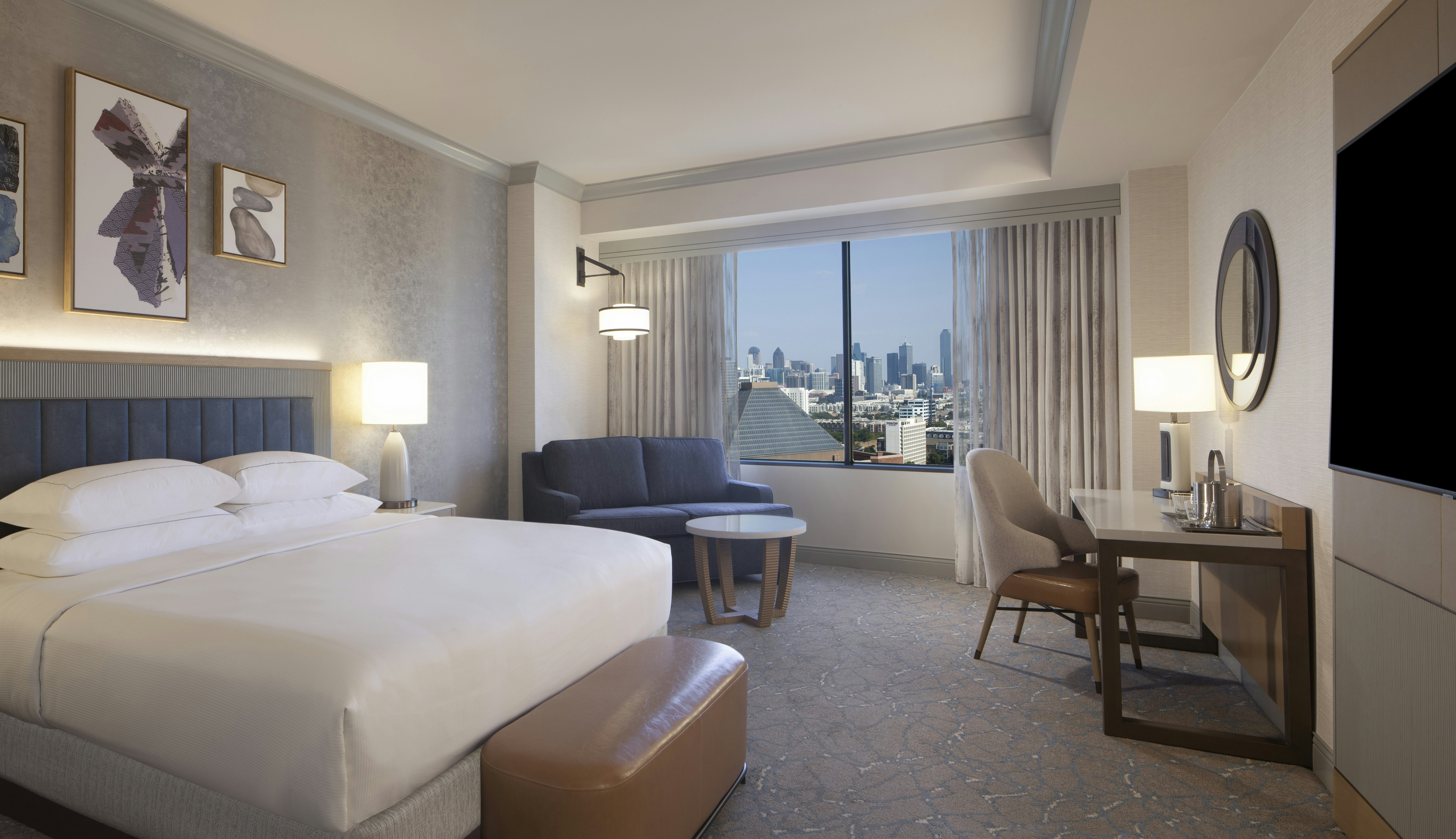 Tower, King Bed, City View, Sofa