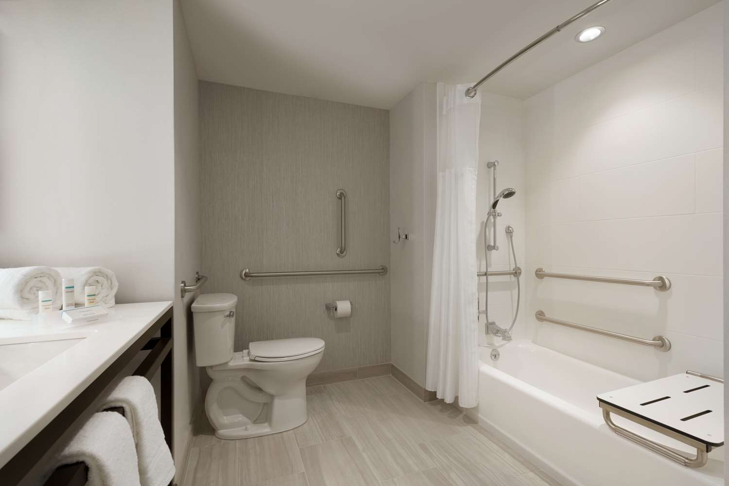 غرفة بسرير كينج بحوض استحمام لذوي الإعاقة، Hilton Garden Inn Newtown Square Radnor 2/2