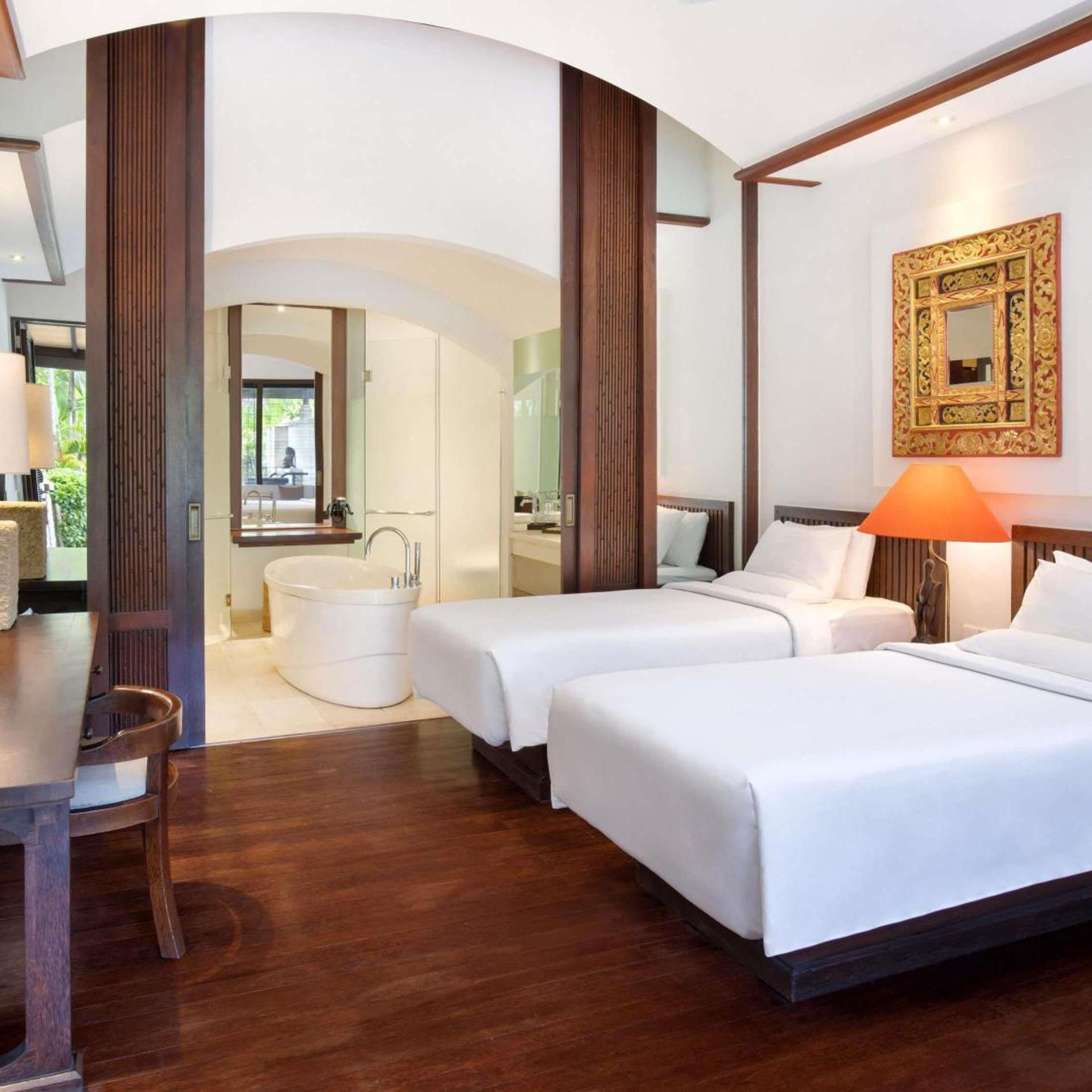 Tropical, Twin Beds, Terrace