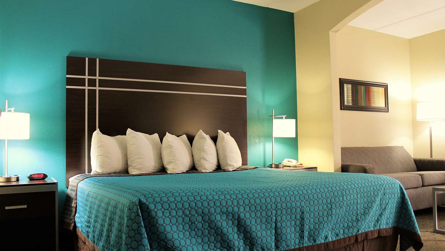 Room, King Bed, Sofa, Accessible