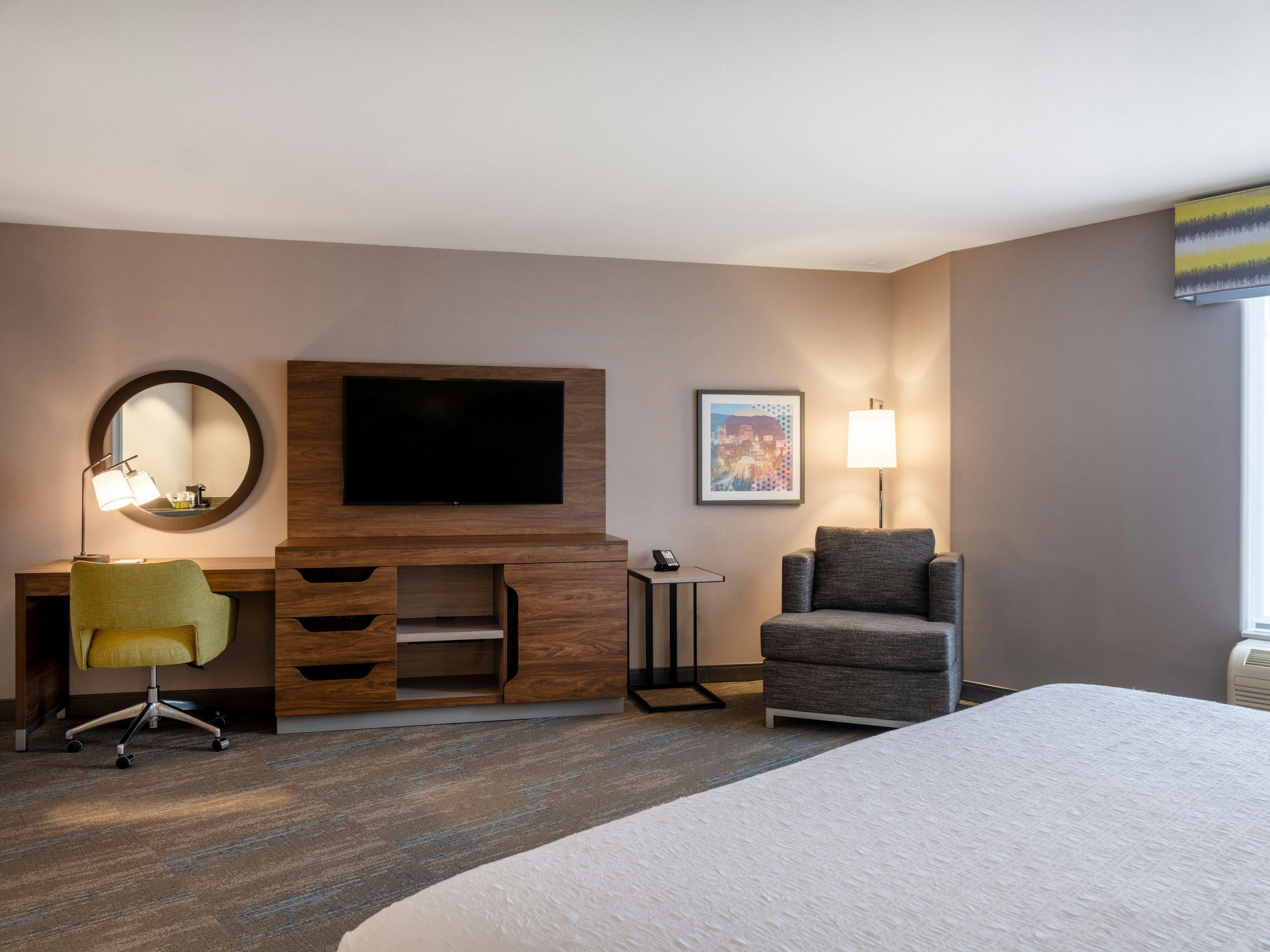 Studio, King Bed, Hampton Inn & Suites Boise-Meridian 3/4