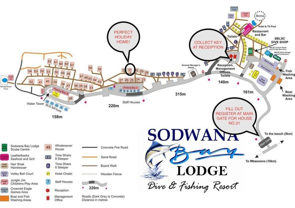 Sodwana Bay Lodge, House 31 with Boat Locker 13/18
