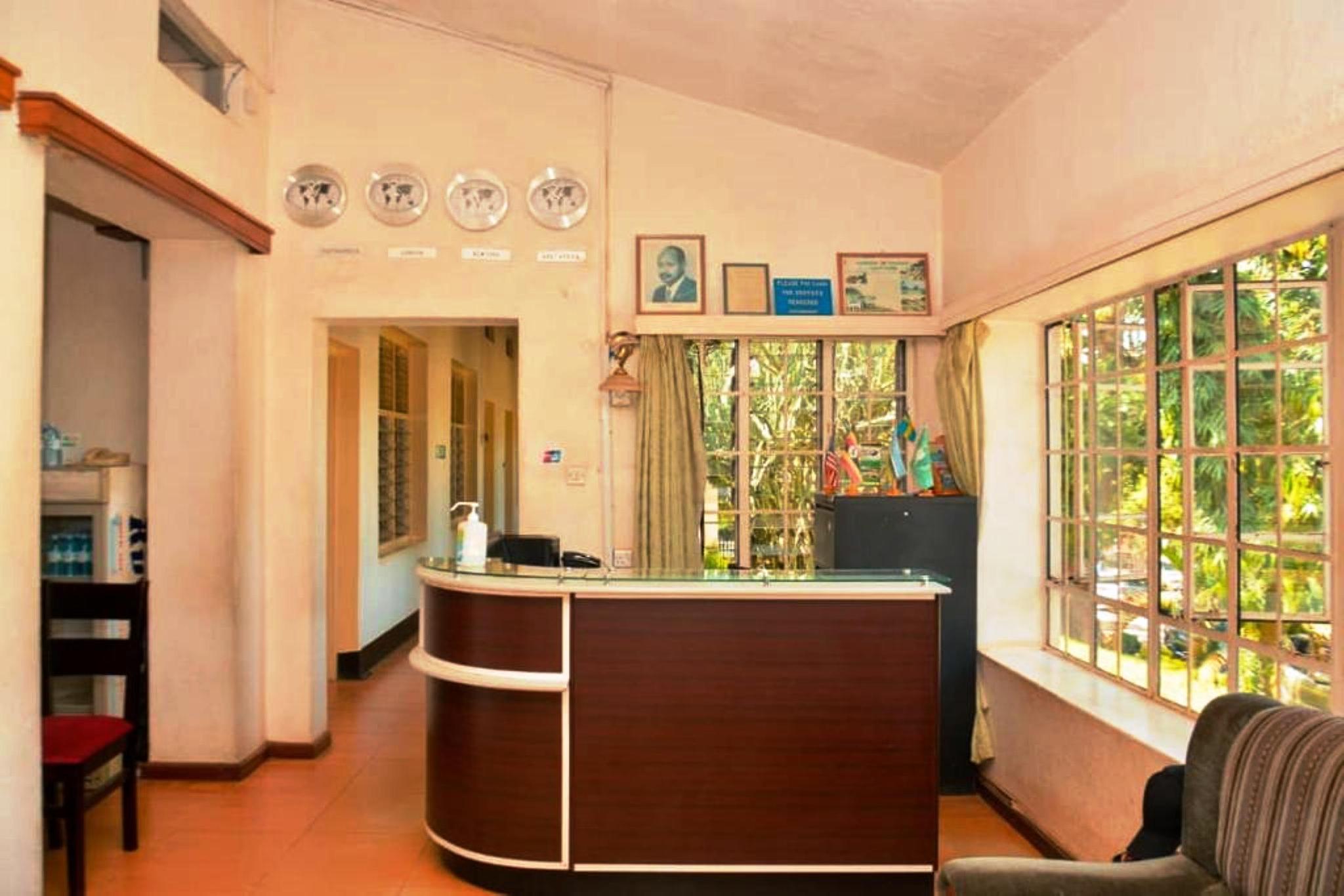 Lobby at Makerere University Guest House, KAMPALA