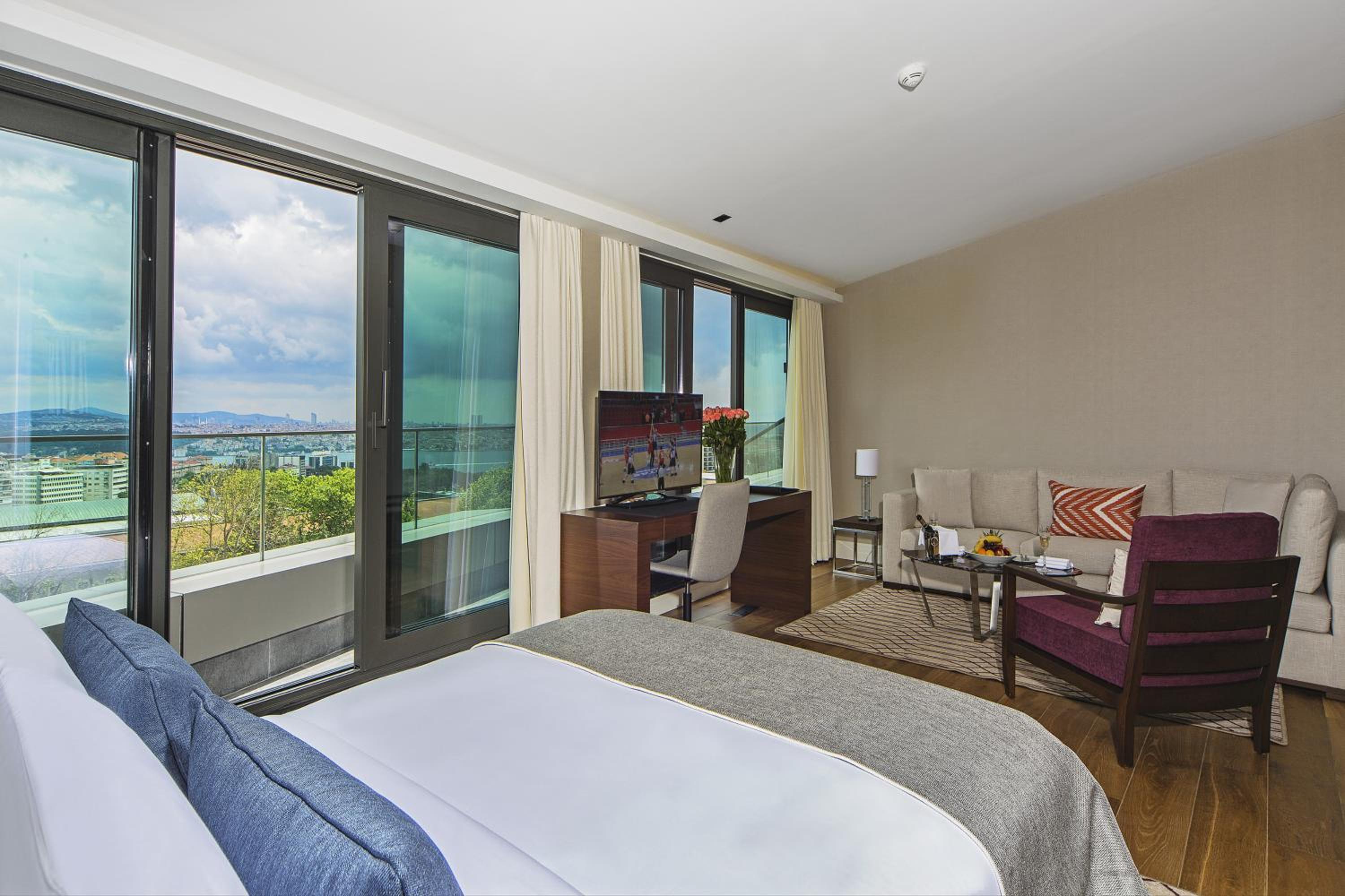 Family, King and Twin Beds, Bosphorus View, Terrace