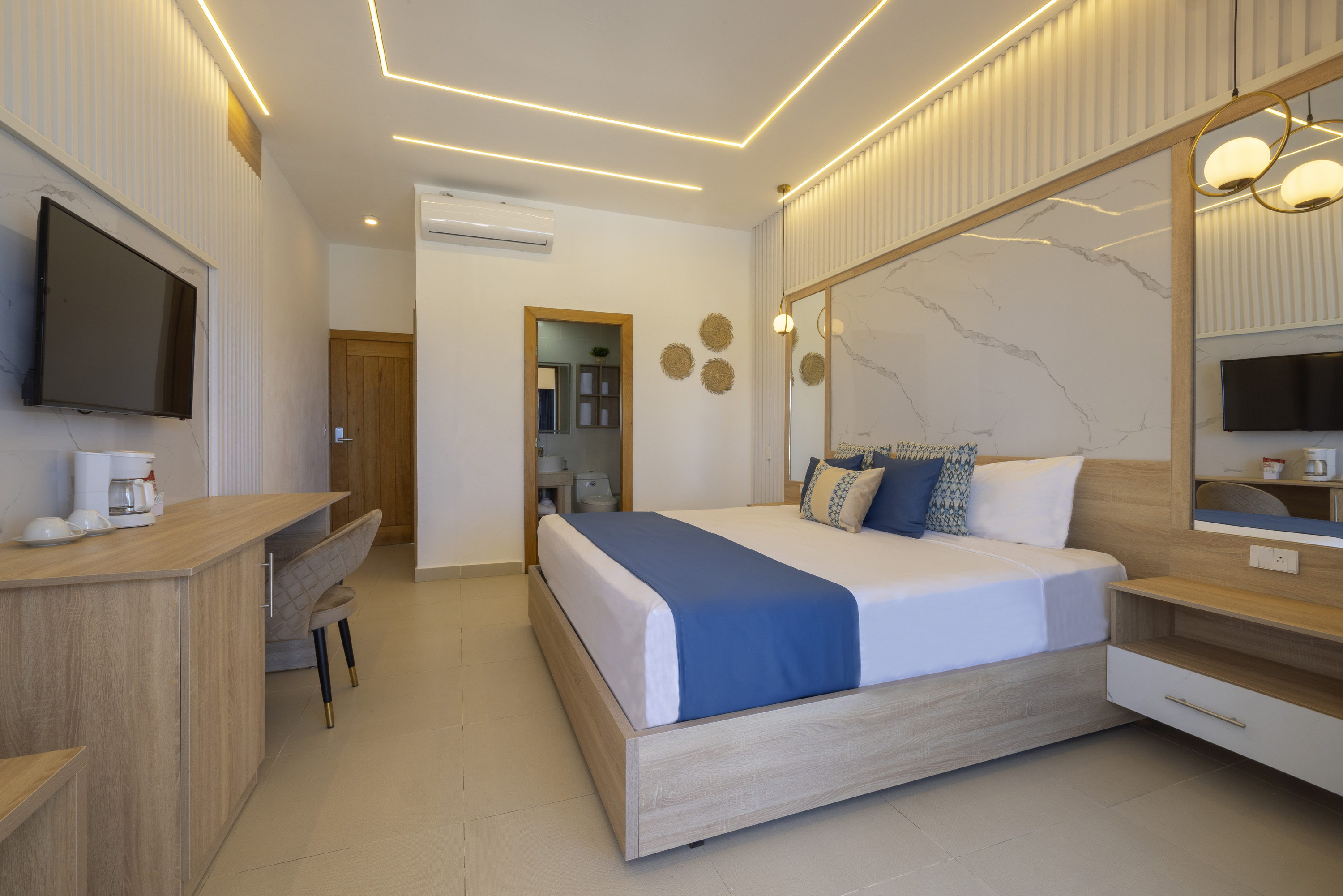 Room, Single, Double Bed, Sea View