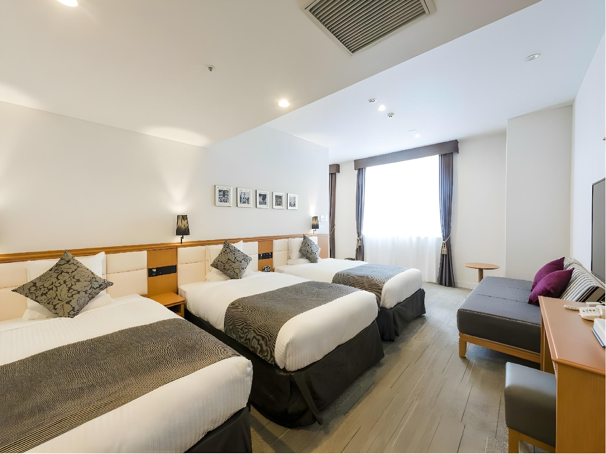 Semi Room, Deluxe, Triple, 3 Semi Double Beds