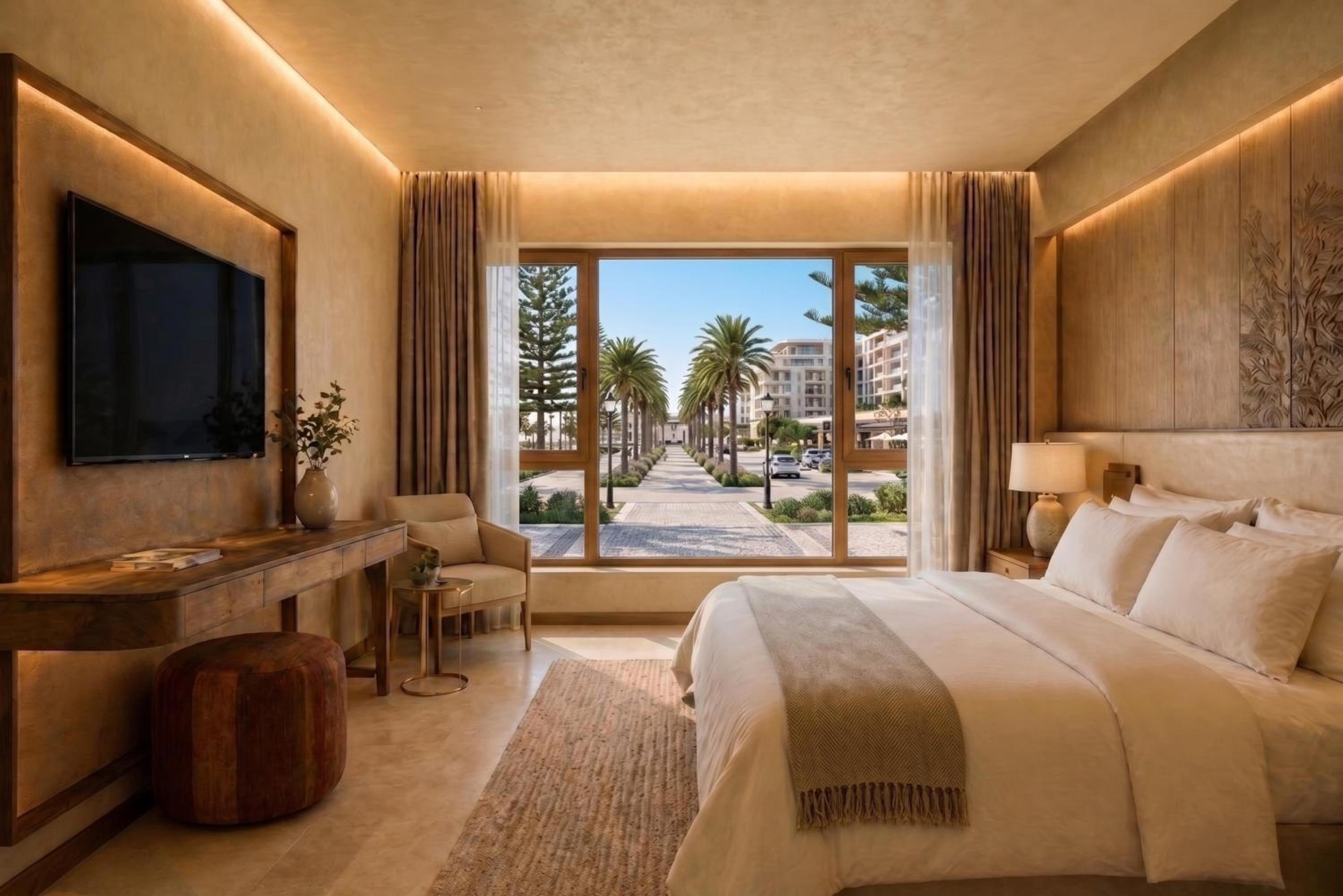 Deluxe, King Bed, Promenade View