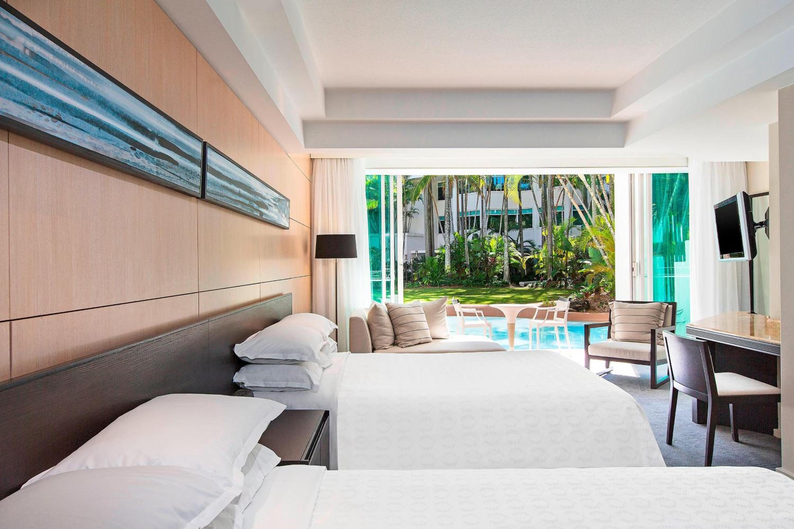 Room, 2 Double Beds, Lagoon View, Ground Floor