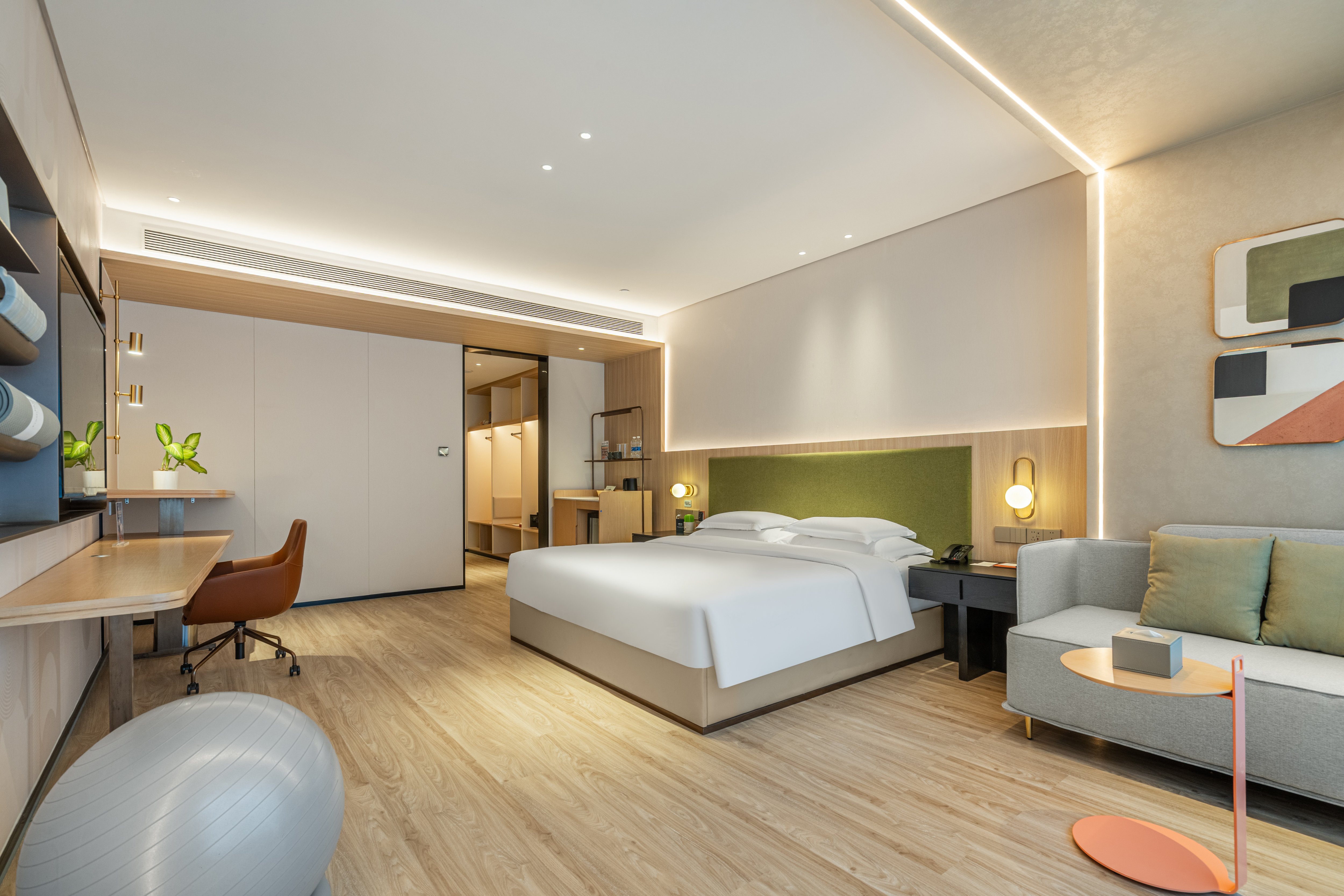 غرفة بريميوم بسرير كينج، EVEN Hotel Hangzhou Yintai City by IHG 2/2
