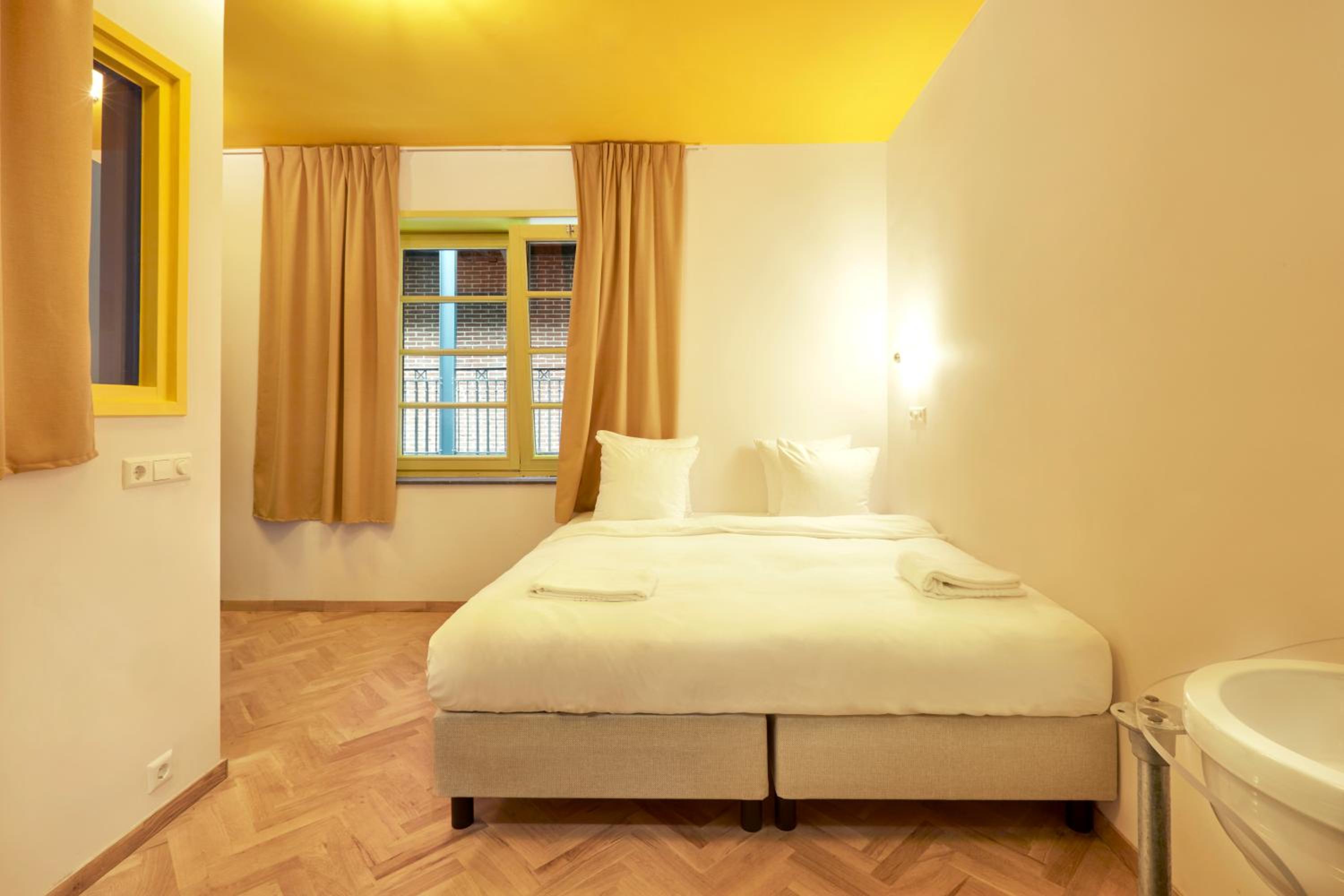 Upstairs, Blue, House, Queen Bed