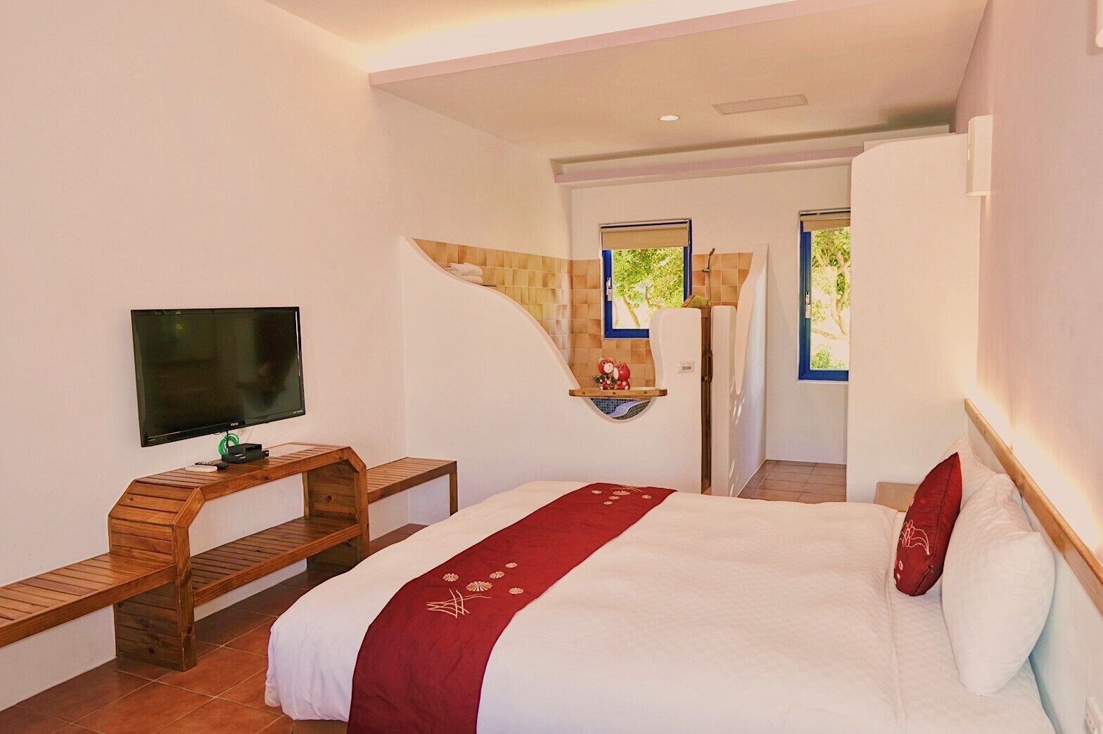 غرفة اقتصادية بسرير كينج بحوض استحمام، Againn garden resort 2/10