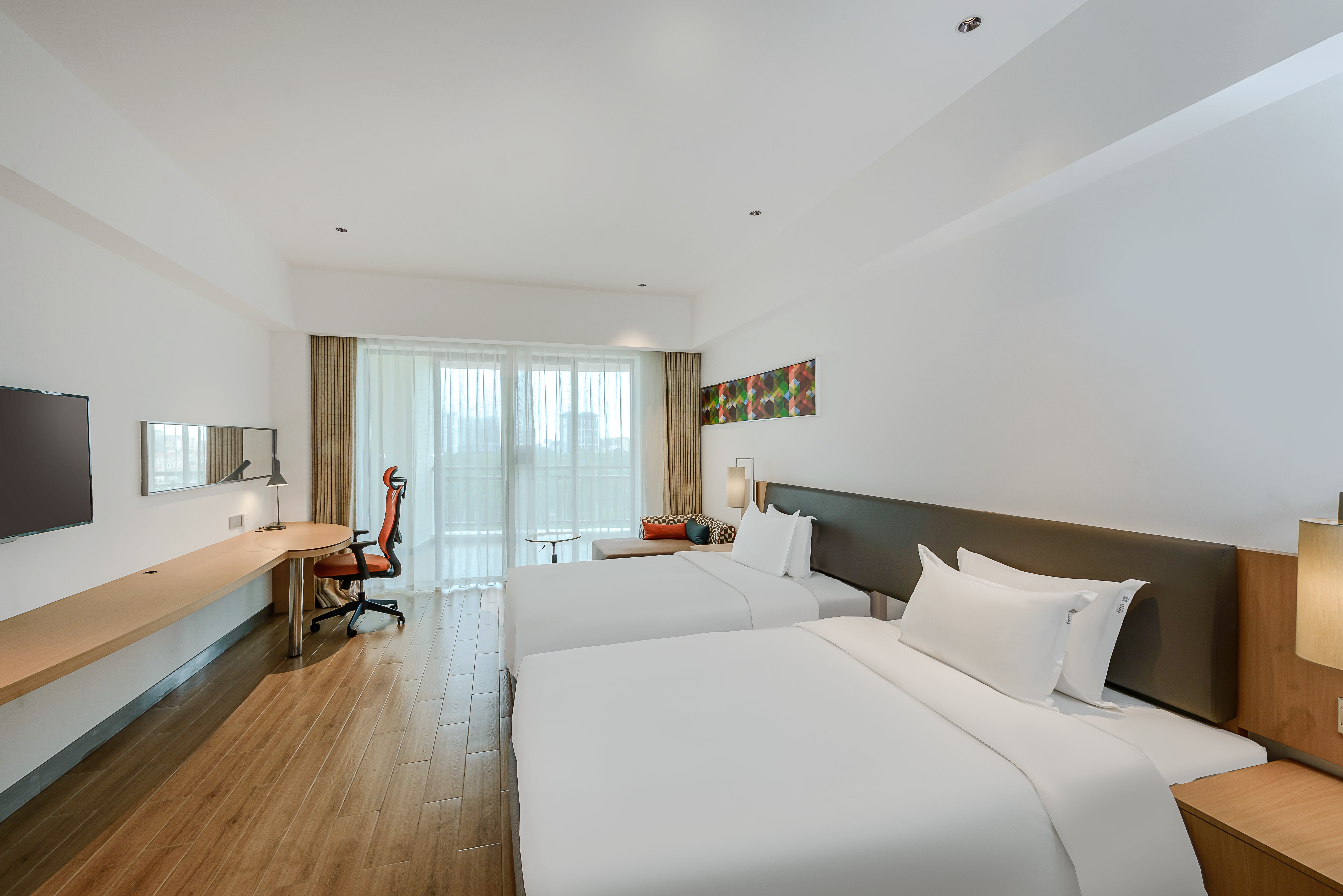 Hollywood, Standard, Twin Beds, Garden View, Balcony