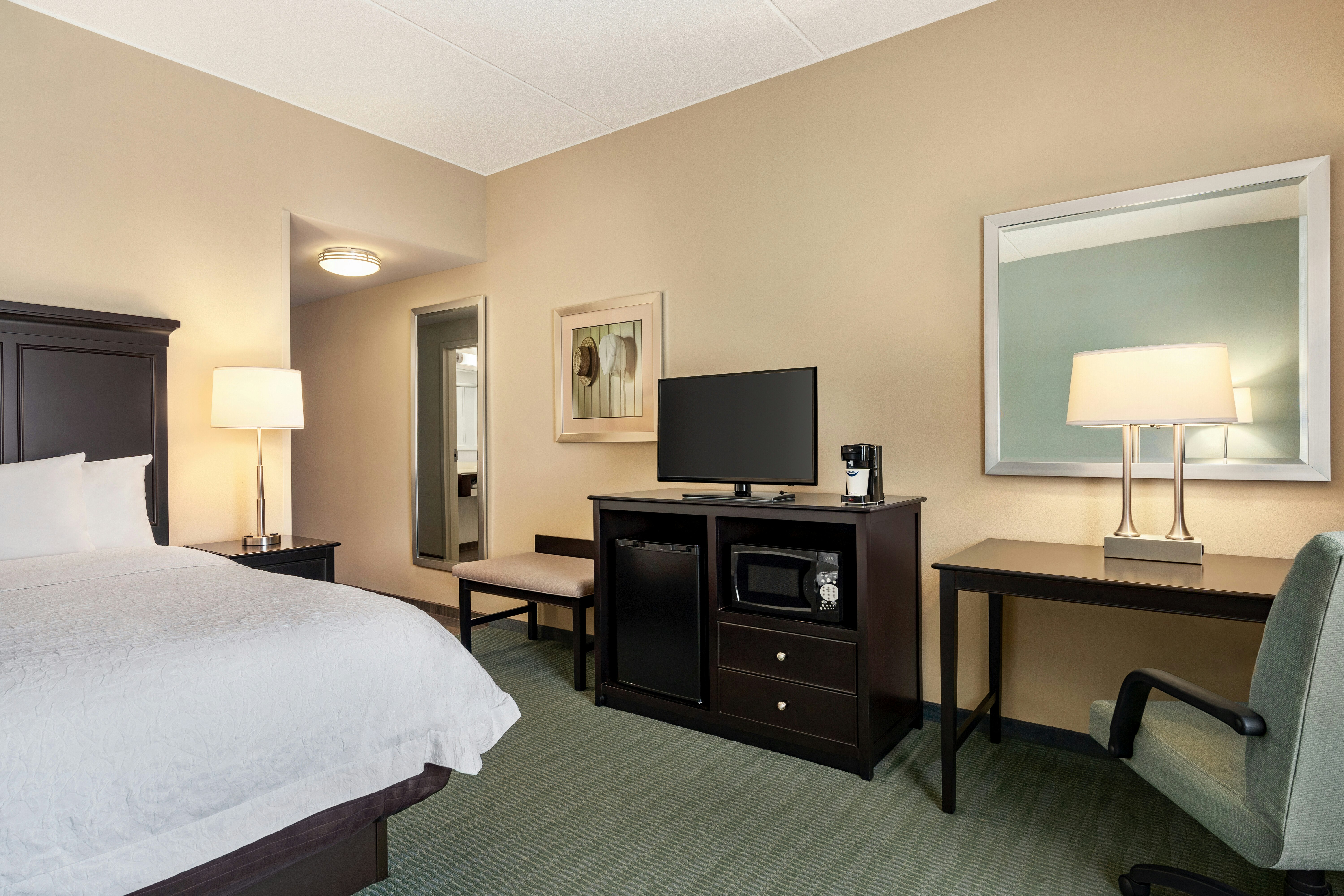 Room, King Bed, Hampton Inn and Suites Mount Joy Lancaster West 2/3